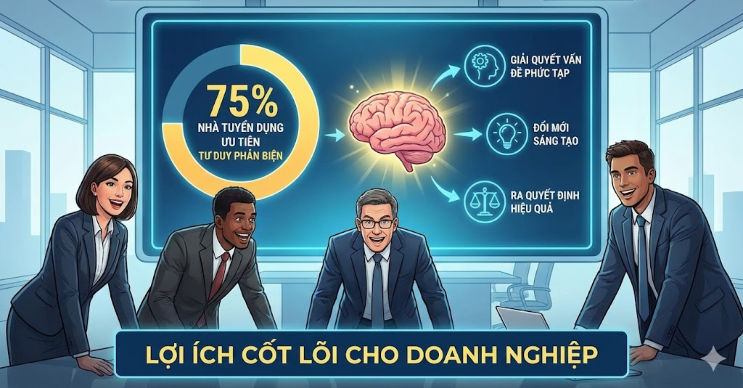 Tại sao 75% nhà tuyển dụng "phát cuồng" vì tư duy phản biện?
