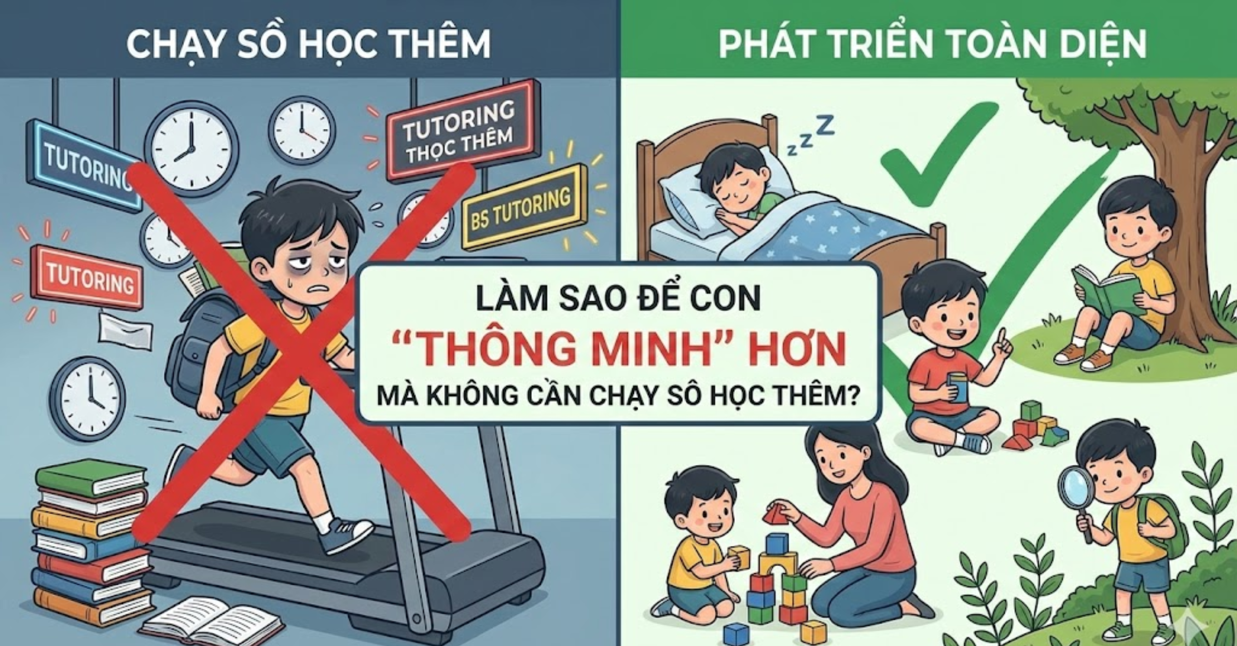 Làm sao để con "thông minh" hơn mà không cần chạy sô học thêm?