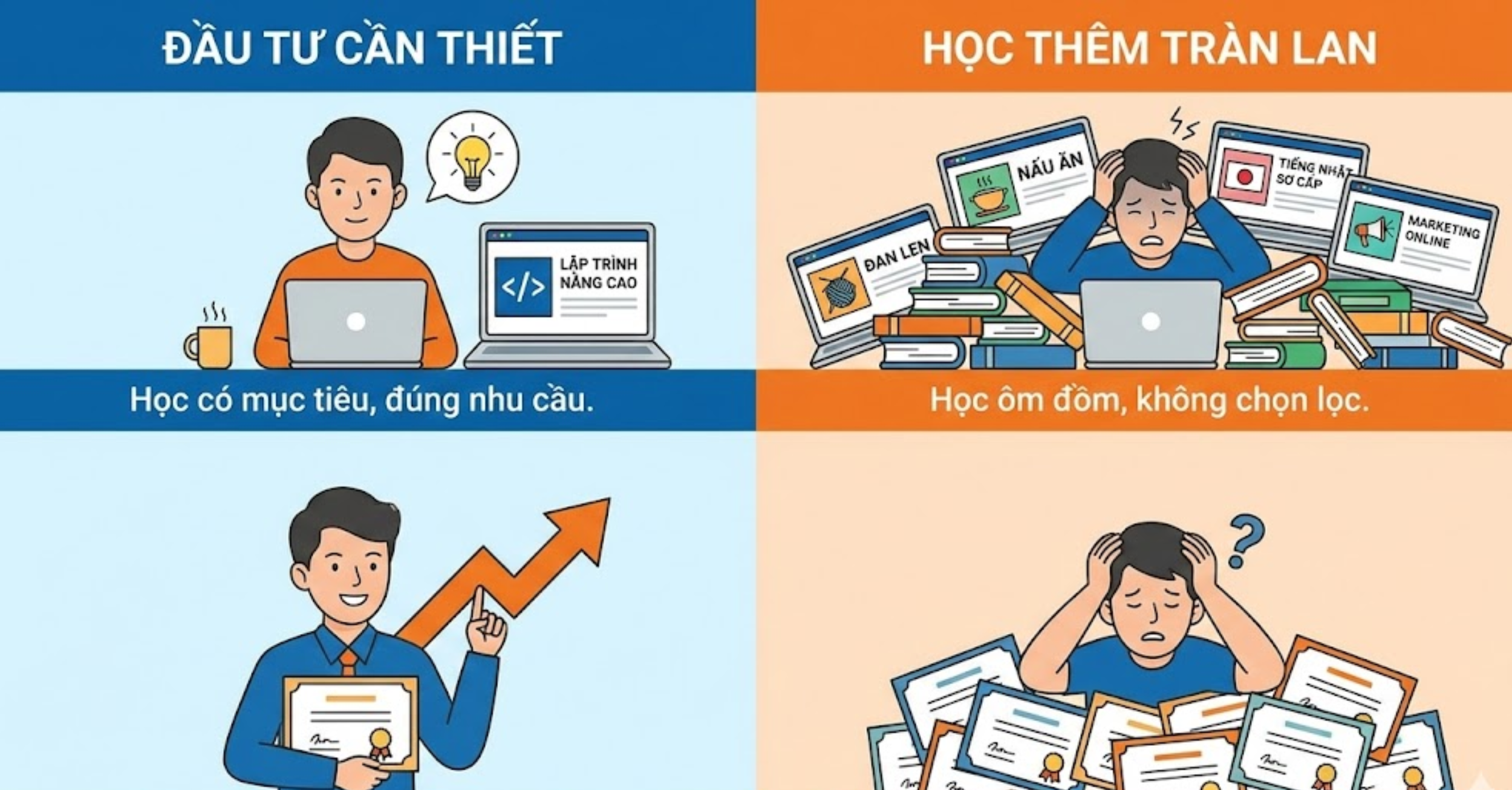 Góc nhìn phản biện: Phân biệt giữa đầu tư cần thiết và học thêm tràn lan