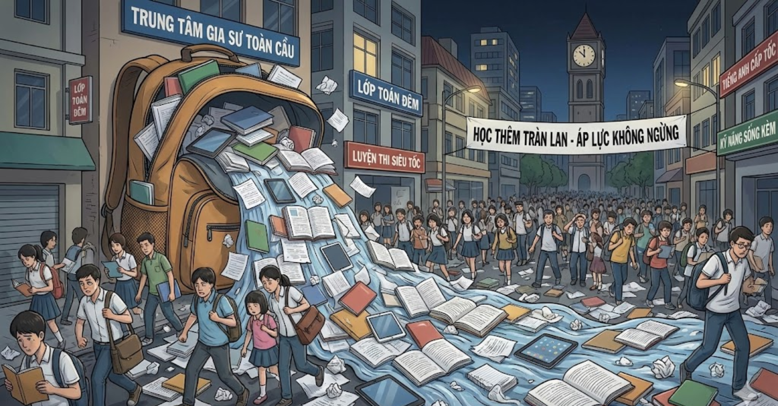 Học thêm tràn lan