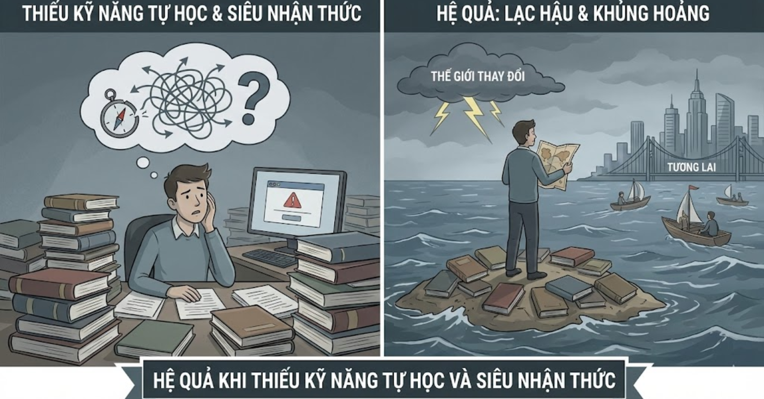 Hệ quả khi thiếu kỹ năng tự học và siêu nhận thức
