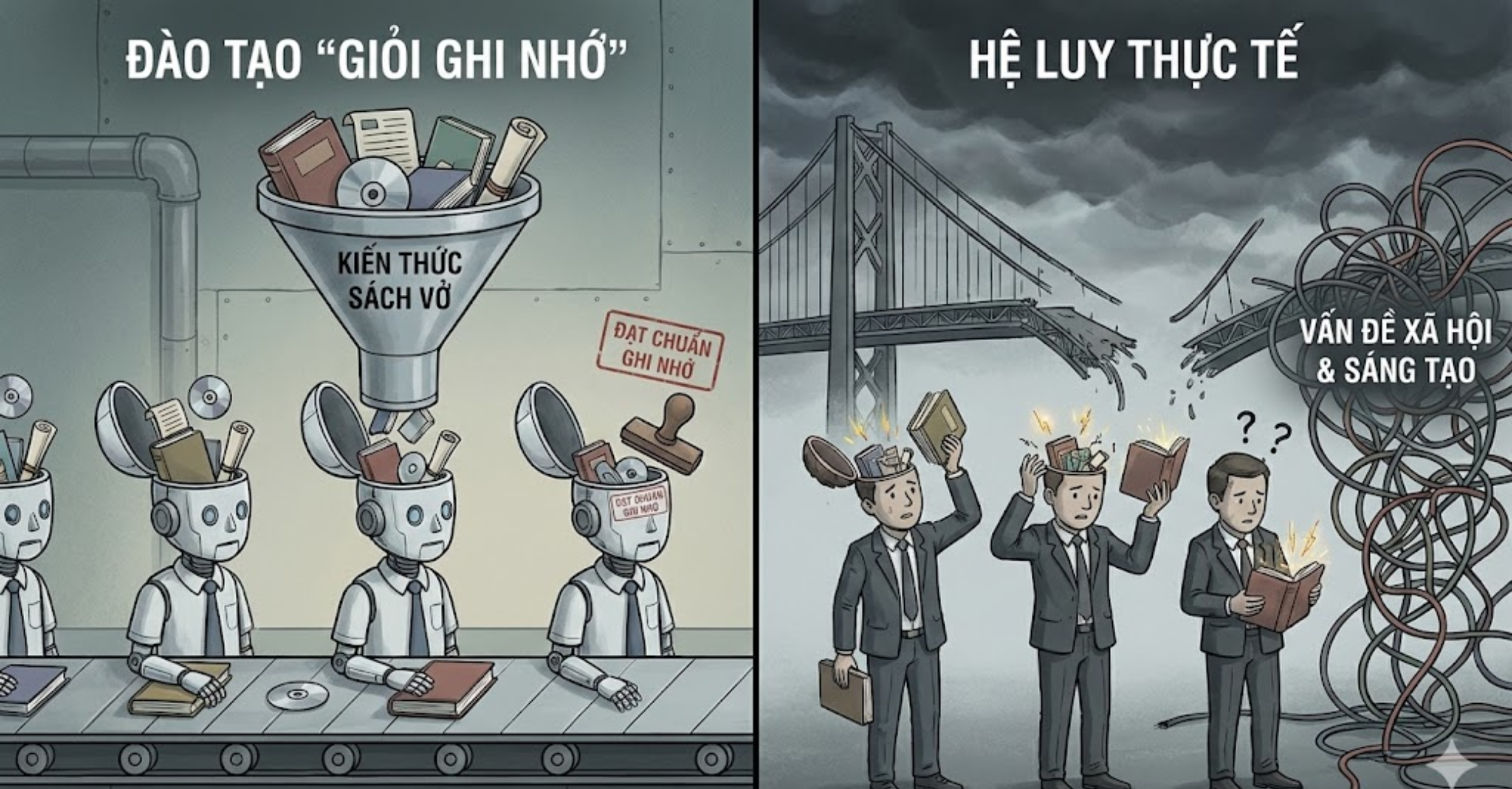 Hệ lụy của việc đào tạo ra thế hệ chỉ "giỏi ghi nhớ"