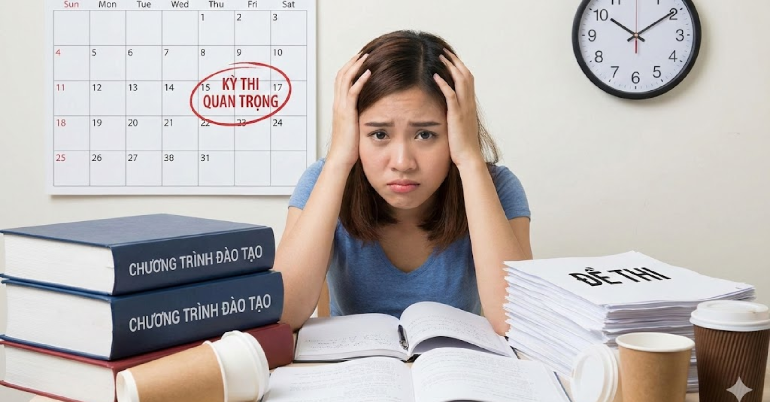 Áp lực từ chương trình đào tạo và các kỳ thi