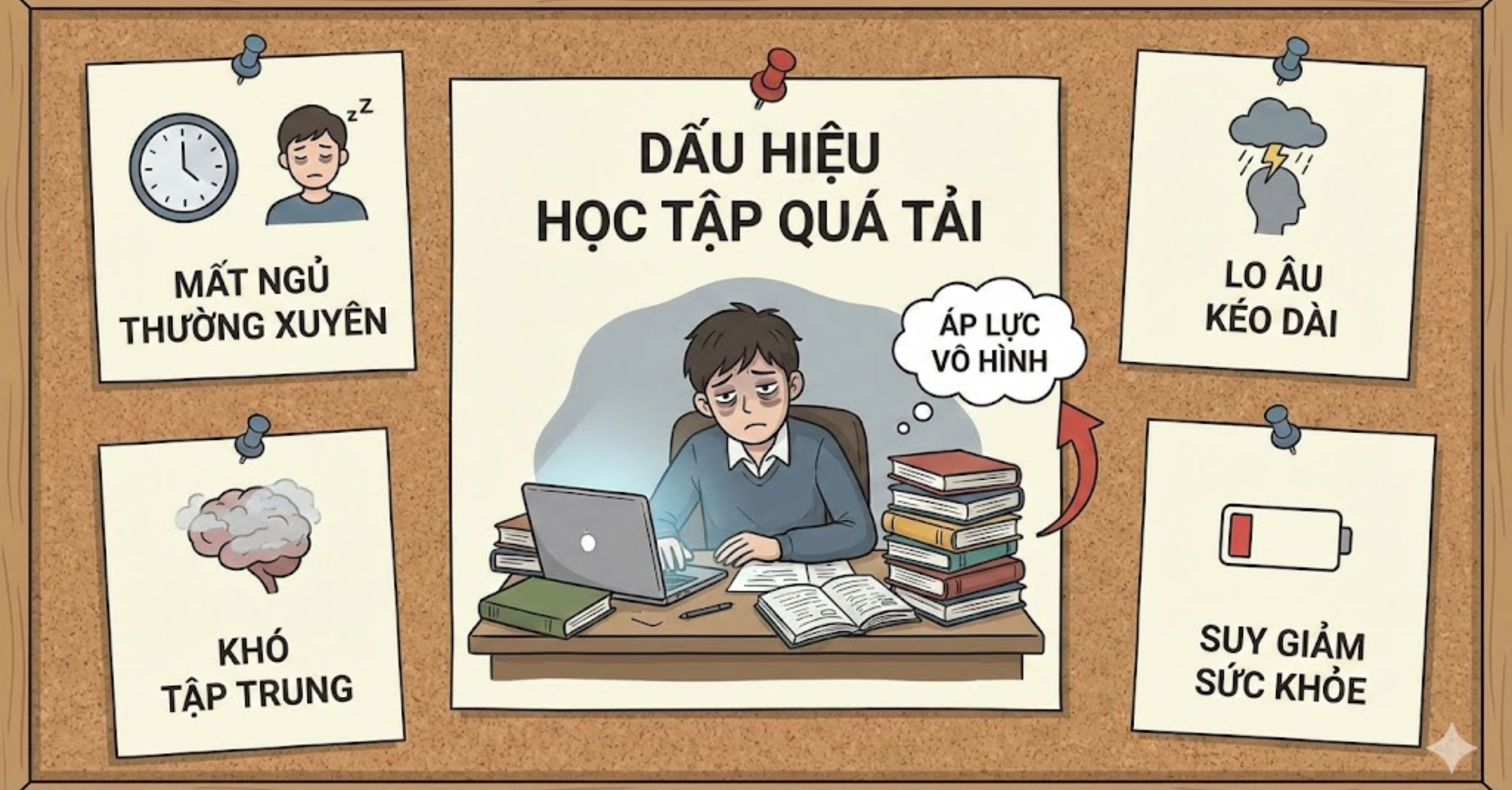 Dấu hiệu nhận biết bạn đang là nạn nhân của học tập quá tải