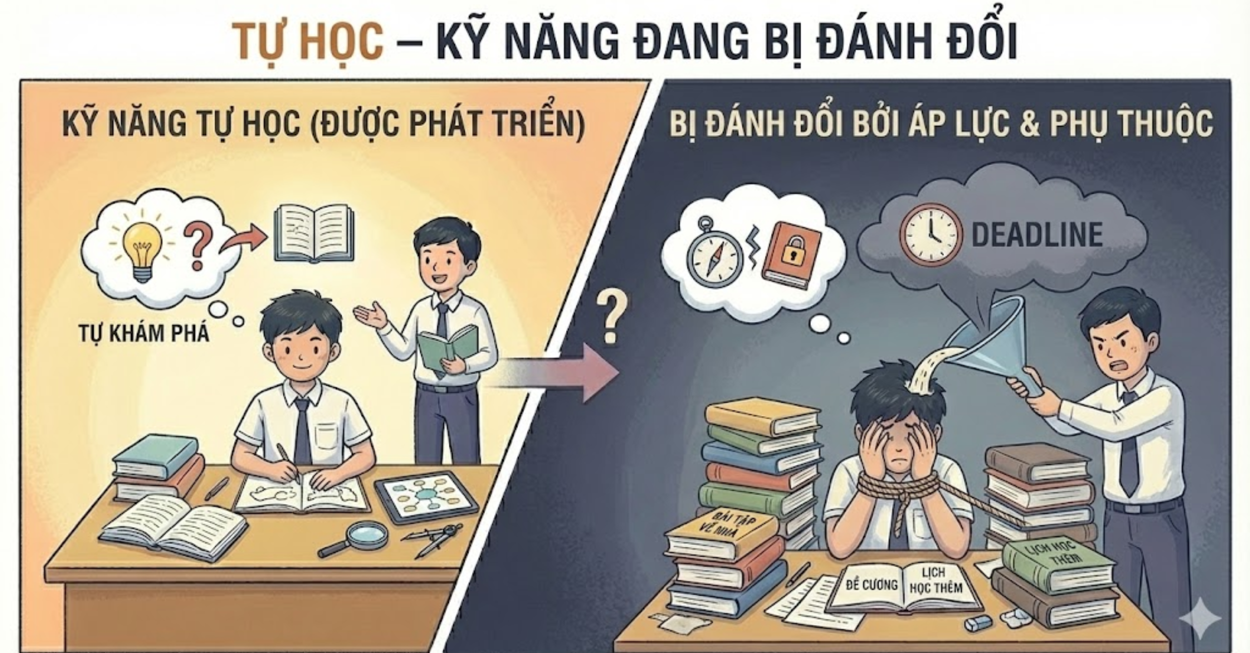 Tự học – kỹ năng đang bị đánh đổi