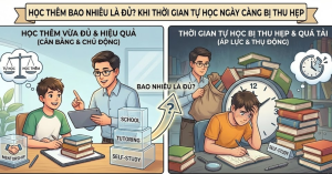 Học Thêm Bao Nhiêu Là Đủ? Khi Thời Gian Tự Học Ngày Càng Bị Thu Hẹp