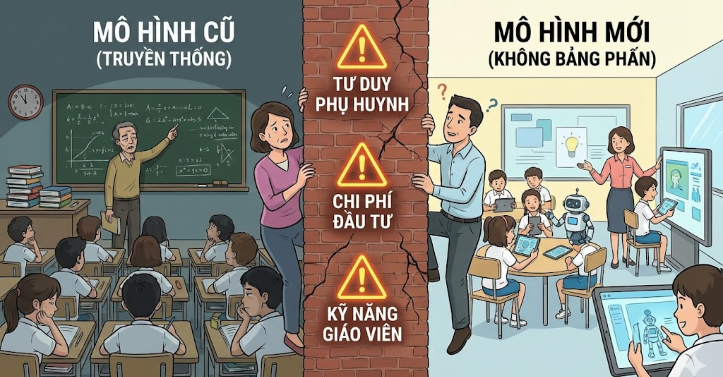 Thách thức khi chuyển đổi mô hình "Học thêm"