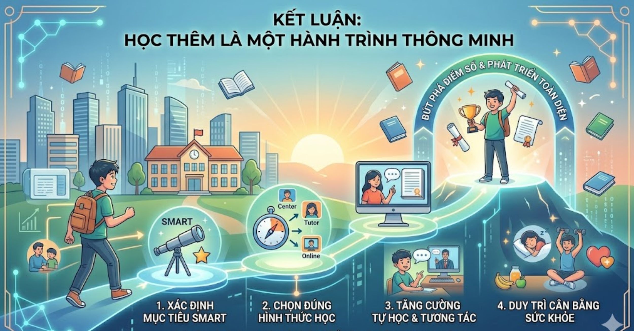 Kết luận: Học thêm là một hành trình thông minh