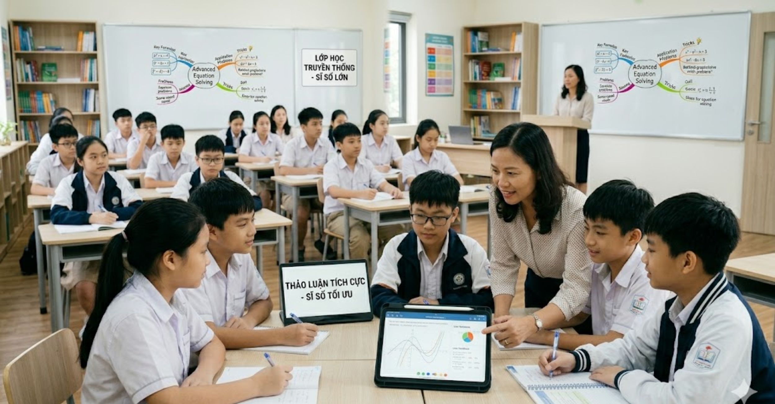 Sĩ số lớp học và Sự tương tác 