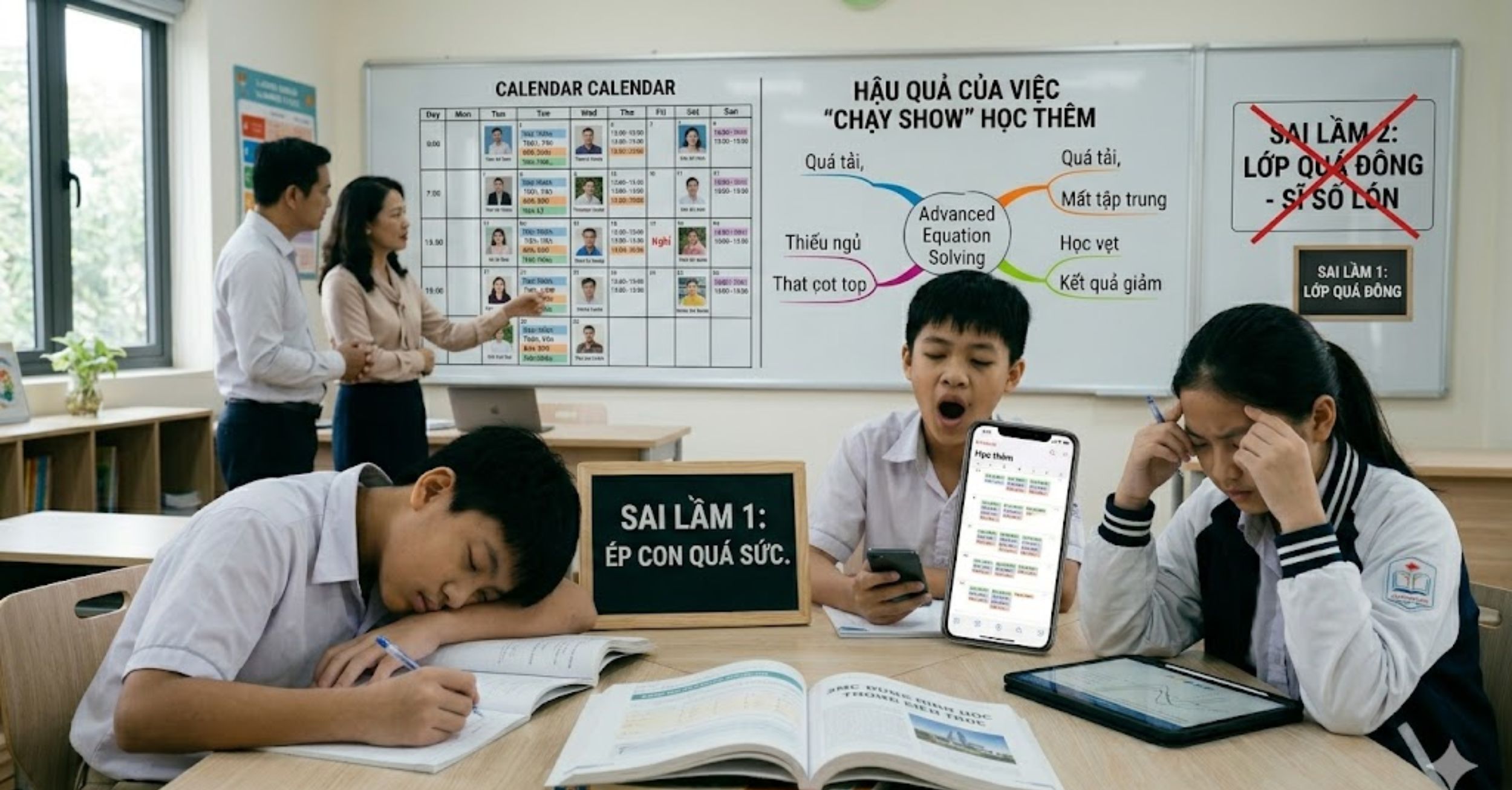 Những sai lầm kinh điển phụ huynh cần tránh khi cho con đi học thêm