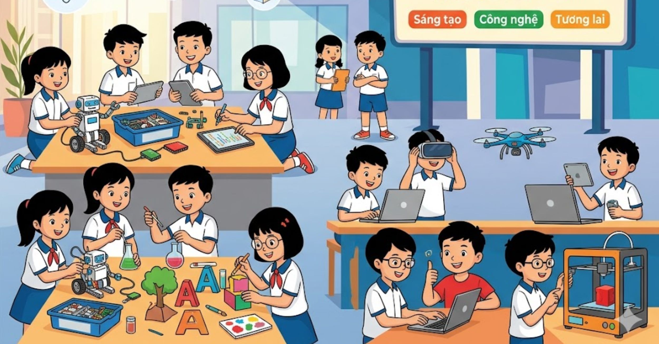 Xu Hướng 4: Bổ Trợ Kiến Thức STEM/STEAM Và Kỹ Năng Số Trở Thành Phổ Biến