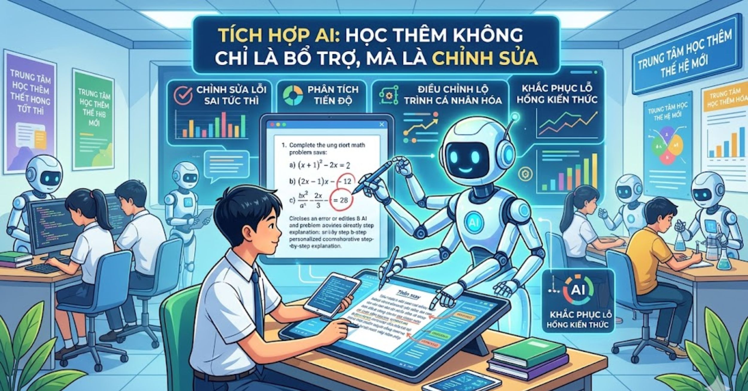 Tích Hợp AI: Học Thêm Không Chỉ Là Bổ Trợ, Mà Là Chỉnh Sửa