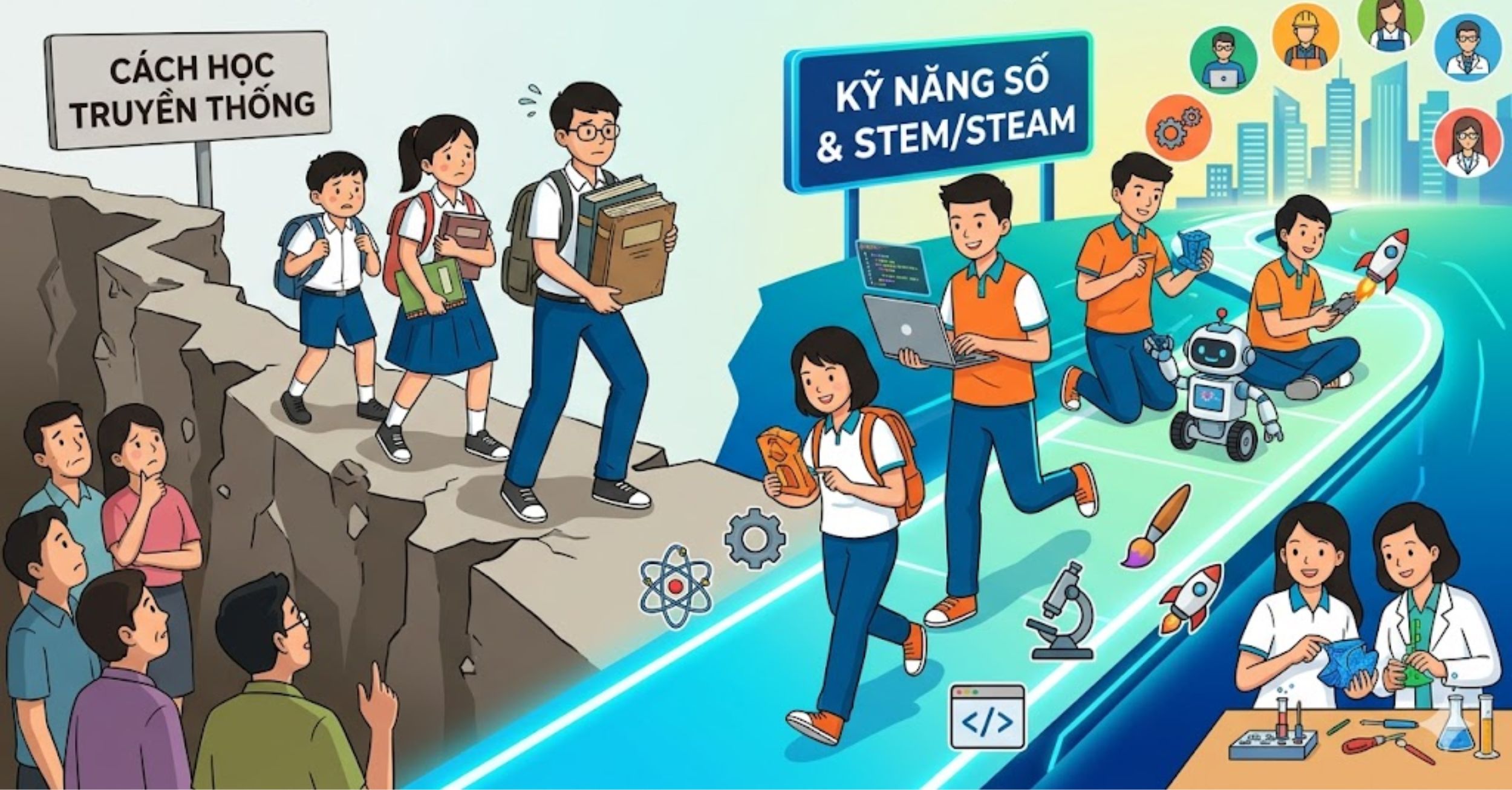 Kỹ Năng Số & STEM/STEAM: Học Thêm Để Không Bị Bỏ Lại Phía Sau