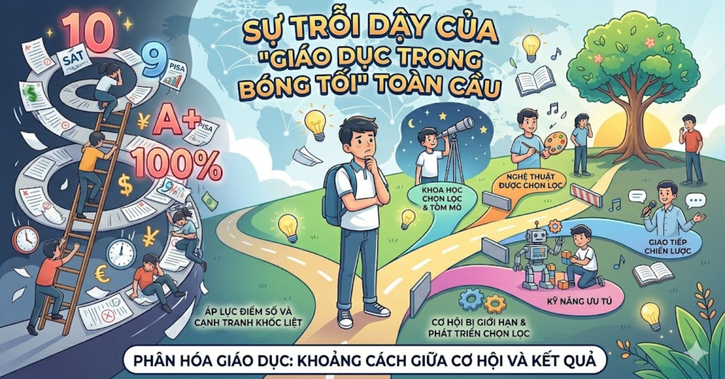Sự trỗi dậy của "Giáo dục trong bóng tối" toàn cầu