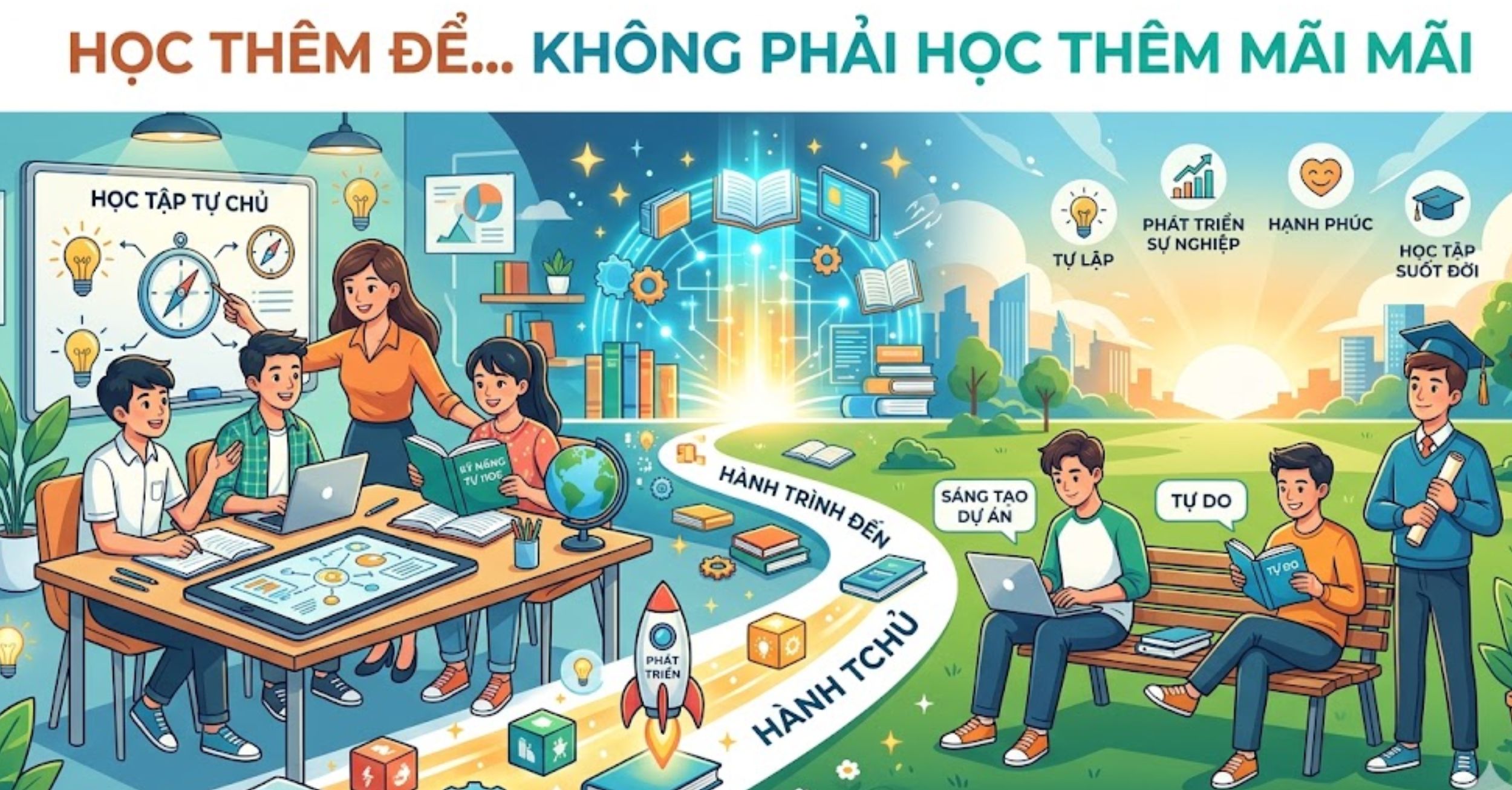 Học thêm để... không phải học thêm mãi mãi