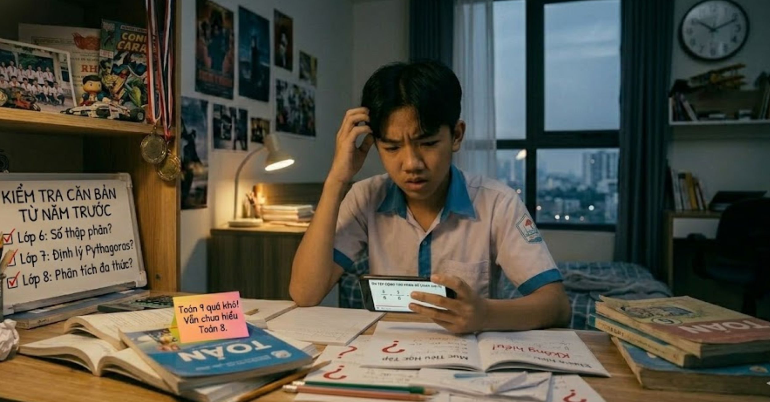 Mất gốc kiến thức căn bản từ những năm học trước