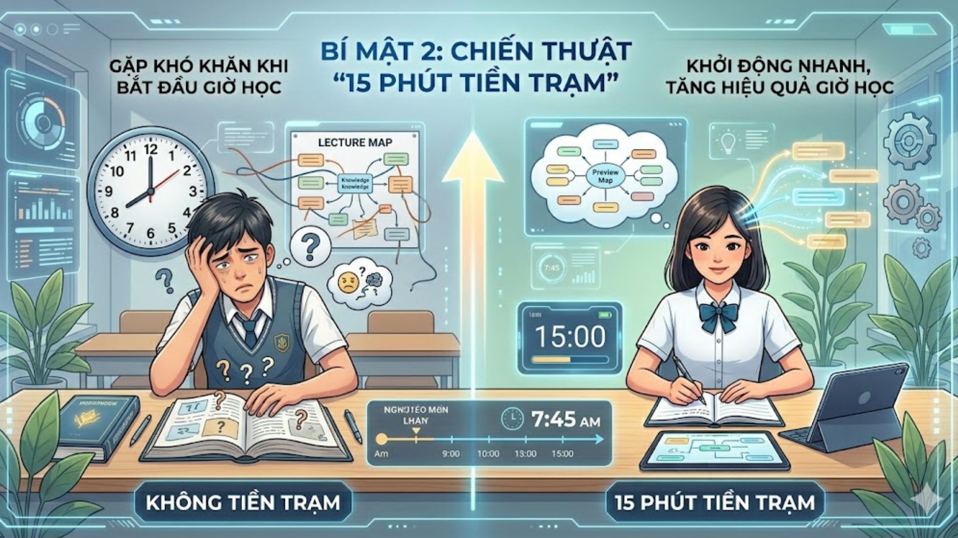 Bí mật 2: Chiến thuật "15 Phút Tiền Trạm"