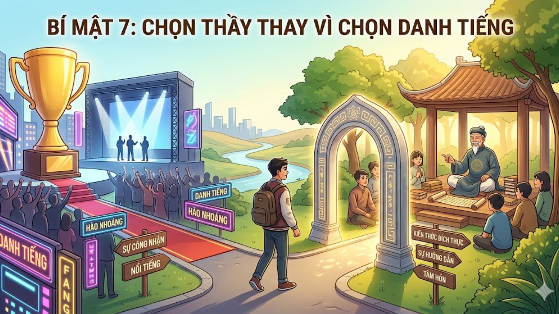 Bí mật 7: Chọn thầy thay vì chọn danh tiếng