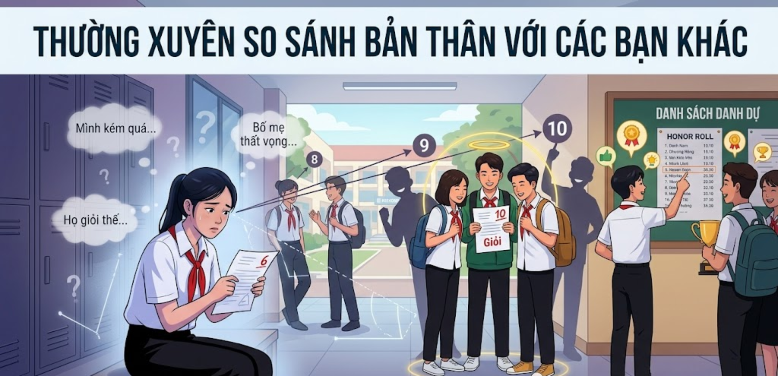 Thường Xuyên So Sánh Bản Thân Với Các Bạn Khác