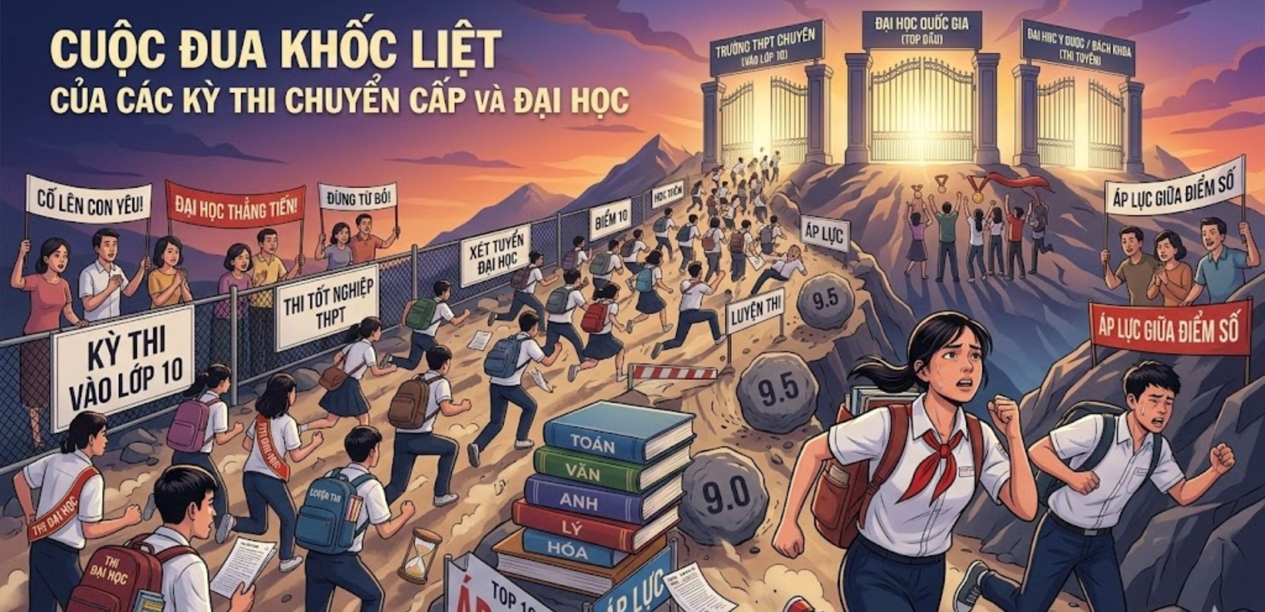 Cuộc Đua Khốc Liệt Của Các Kỳ Thi Chuyển Cấp Và Đại Học