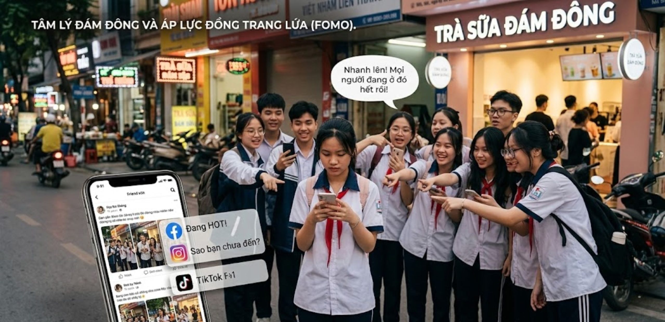 Tâm Lý Đám Đông Và Áp Lực Đồng Trang Lứa (FOMO - Fear Of Missing Out)