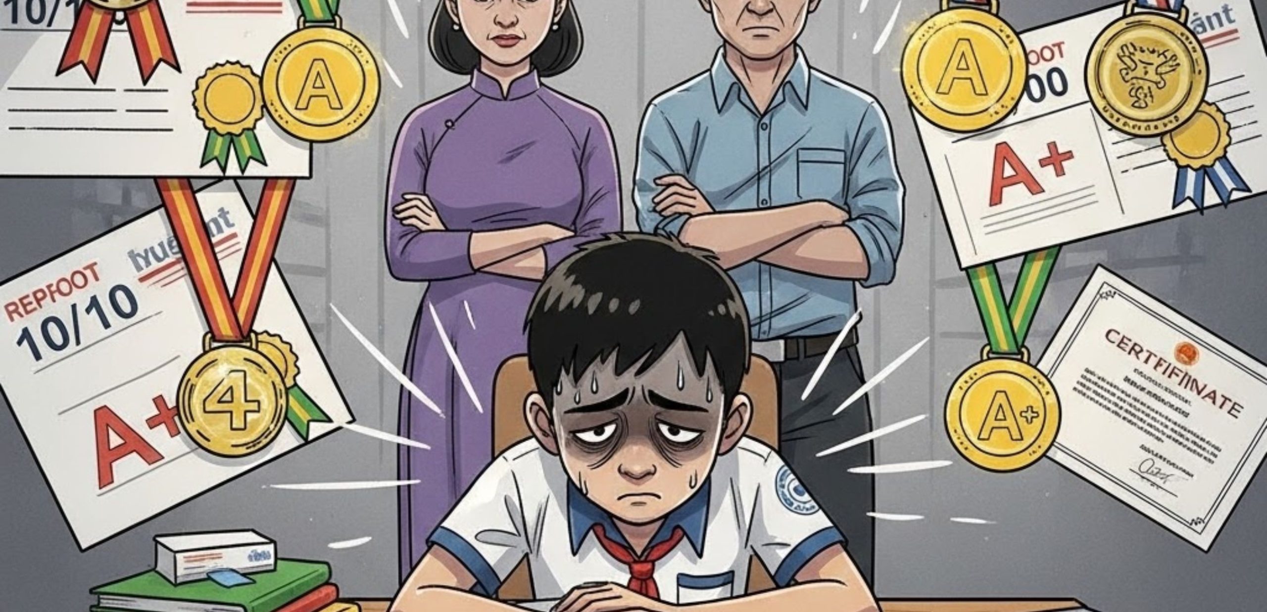 "Bệnh Thành Tích" Và Kỳ Vọng Quá Lớn Từ Gia Đình