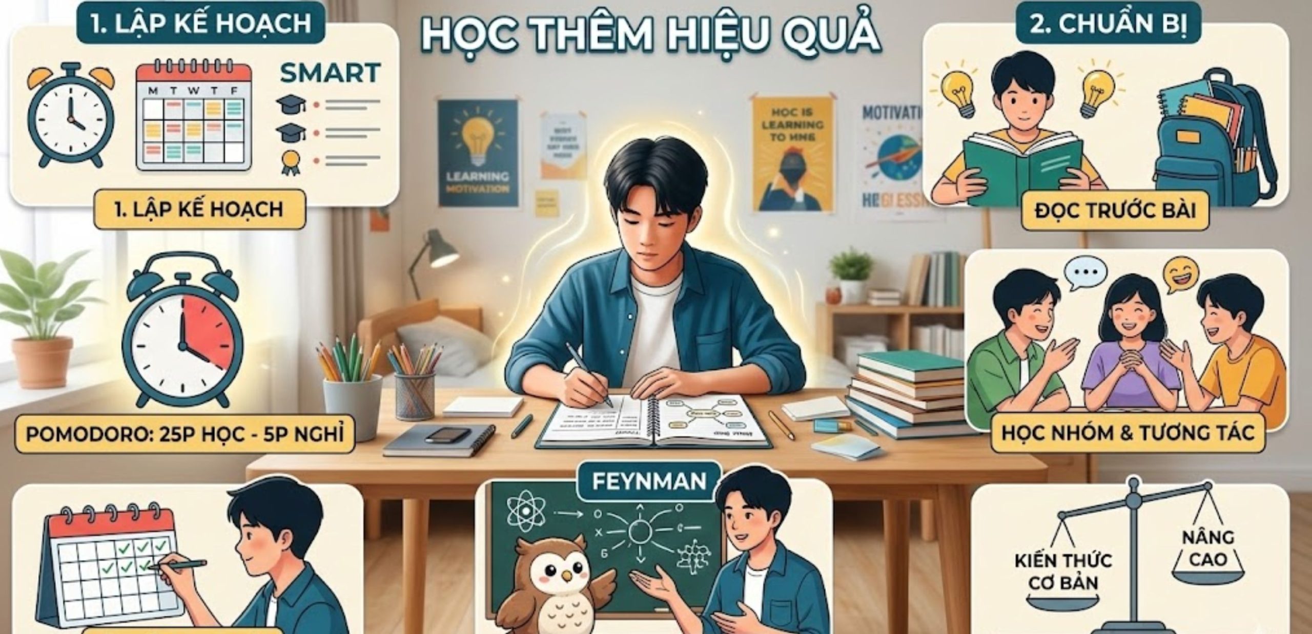 Làm thế nào để học thêm hiệu quả hơn?