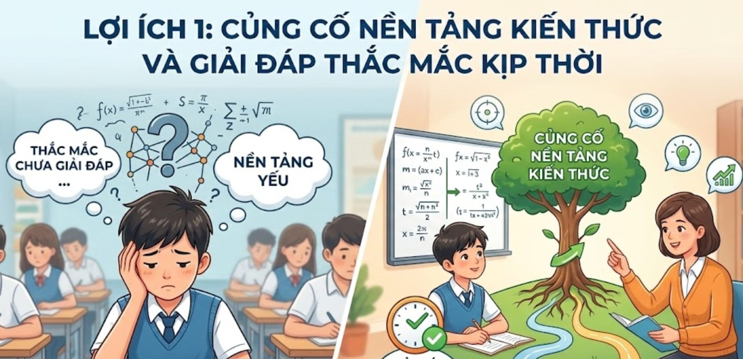 Lợi Ích 1: Củng Cố Nền Tảng Kiến Thức Và Giải Đáp Thắc Mắc Kịp Thời