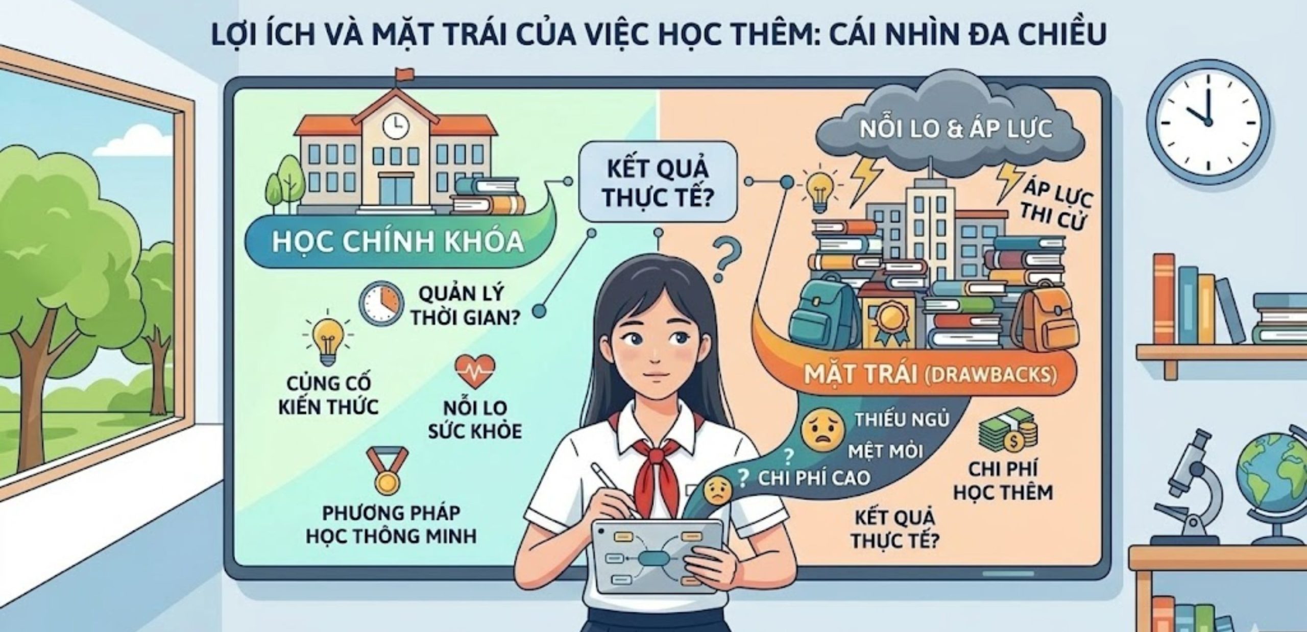 Lợi ích và mặt trái của việc học thêm: Cái nhìn đa chiều