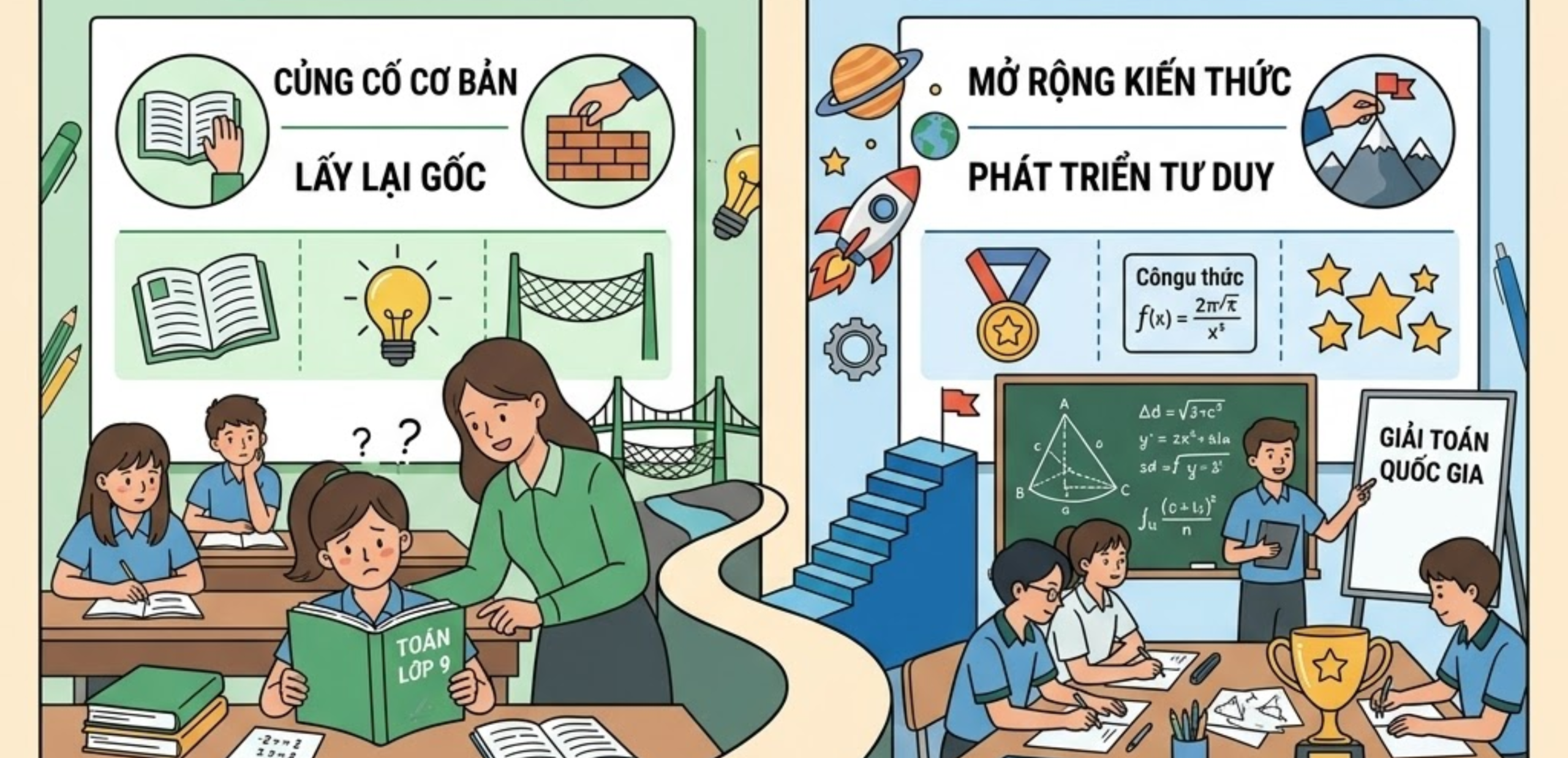Sự Khác Biệt Giữa Cơ Chế "Học Phụ Đạo" Và "Học Thêm Nâng Cao"