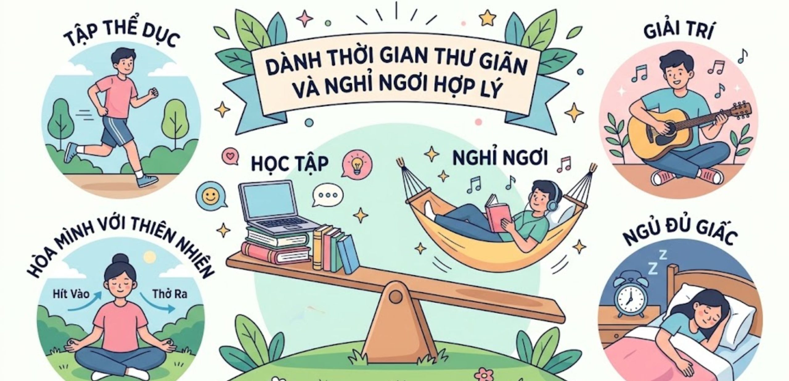 Dành Thời Gian Thư Giãn Và Nghỉ Ngơi Hợp Lý