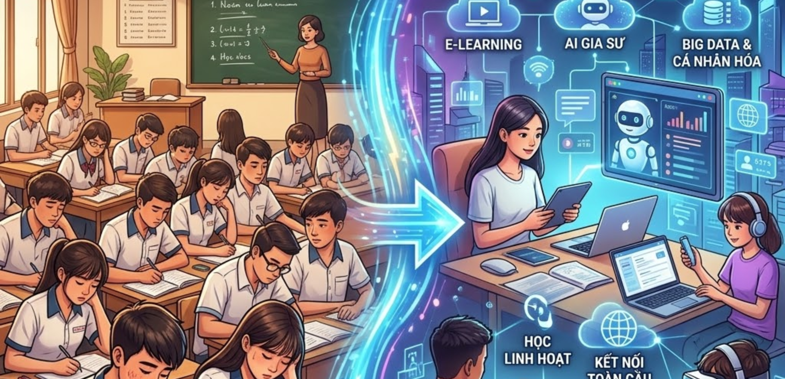 Thực Trạng "Học Thêm" Trong Kỷ Nguyên Số: Khi Công Nghệ Thay Đổi Mọi Thứ hình minh họa