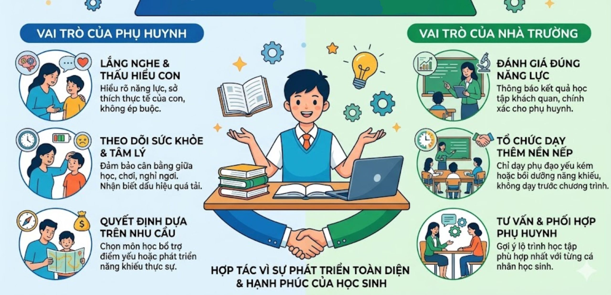 Vai Trò Của Phụ Huynh Và Nhà Trường Trong Việc Định Hướng Học Thêm