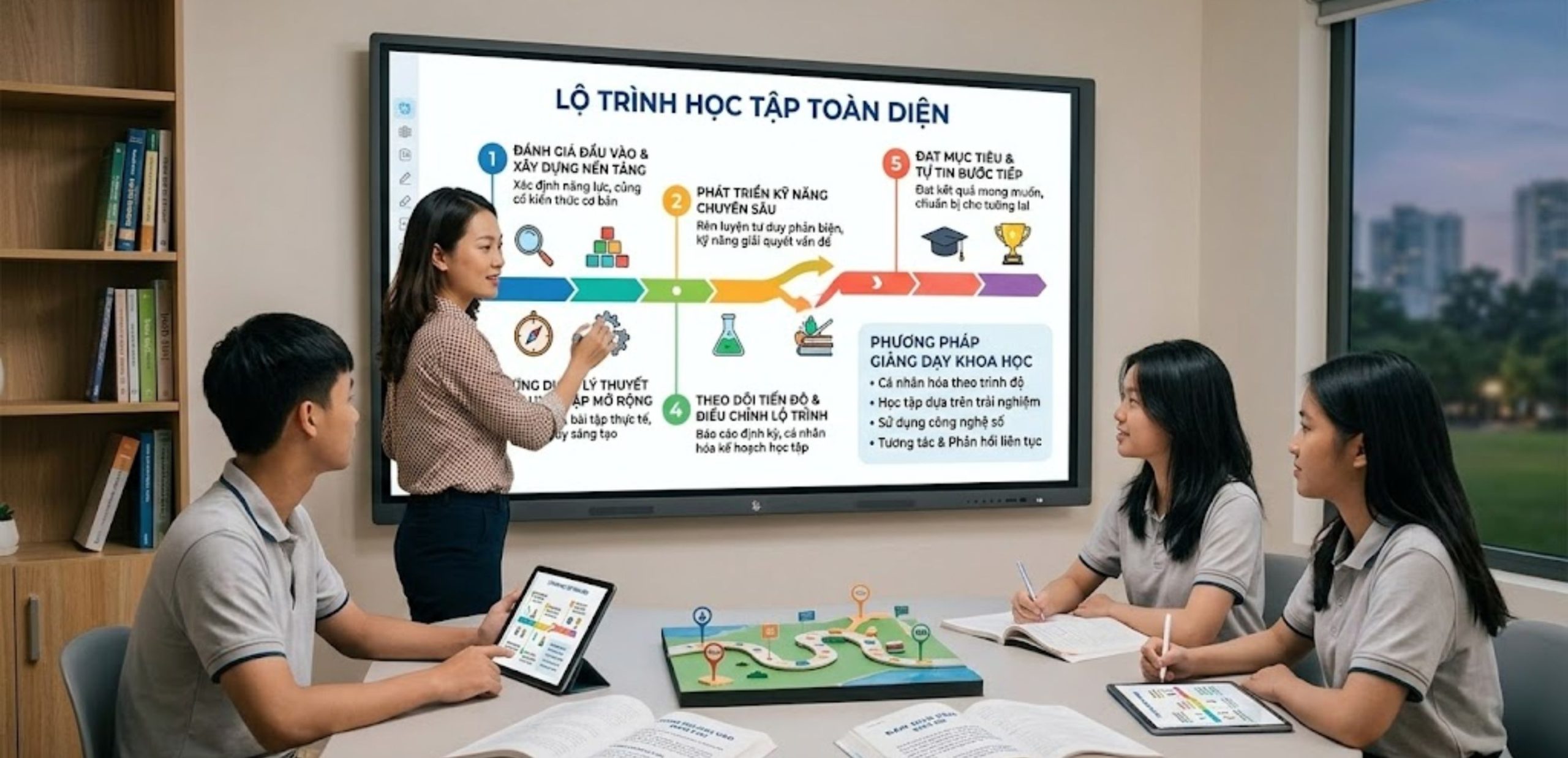 Lộ trình học tập và phương pháp giảng dạy khoa học 