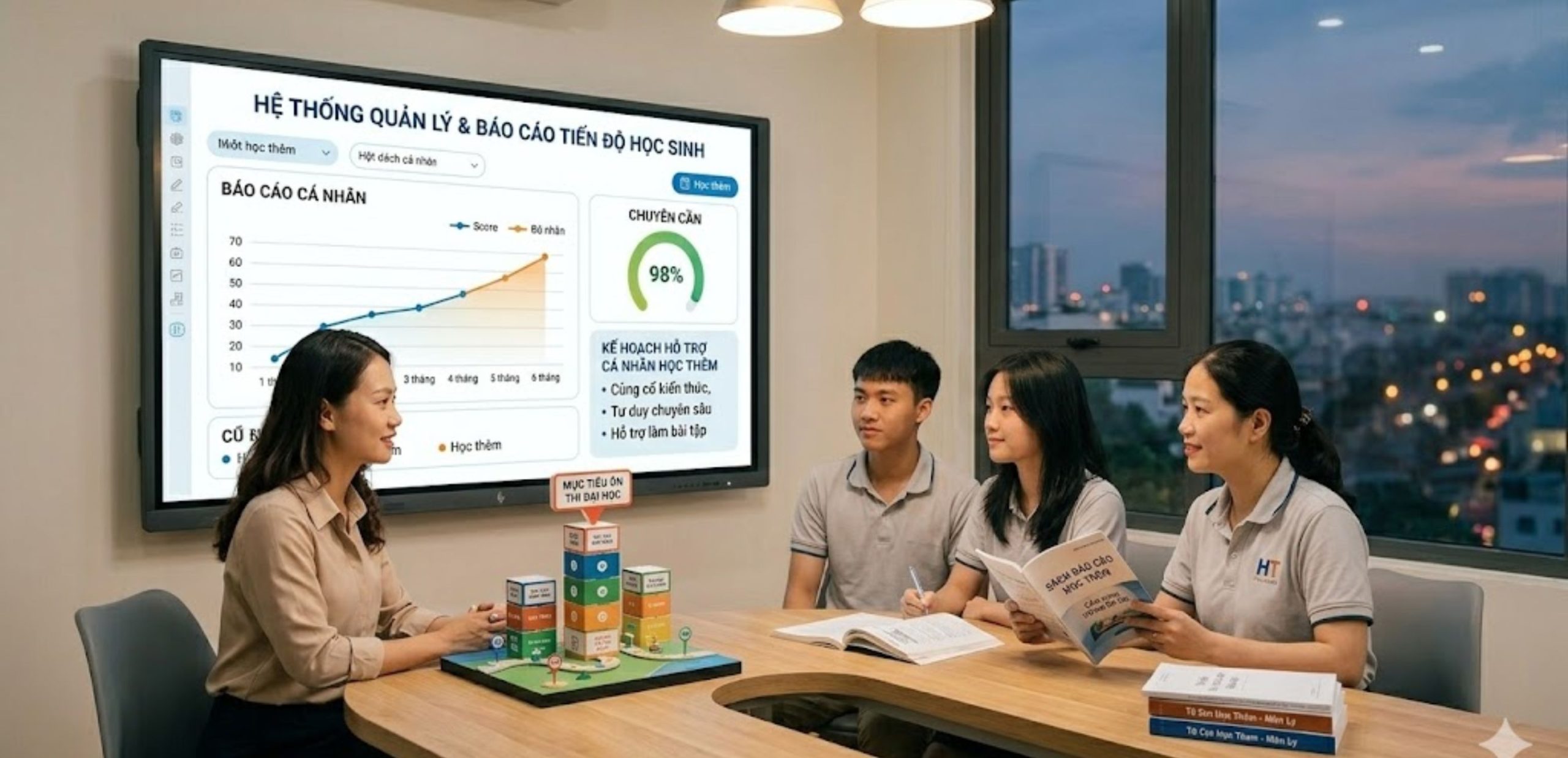 Hệ thống quản lý, báo cáo và hỗ trợ học sinh