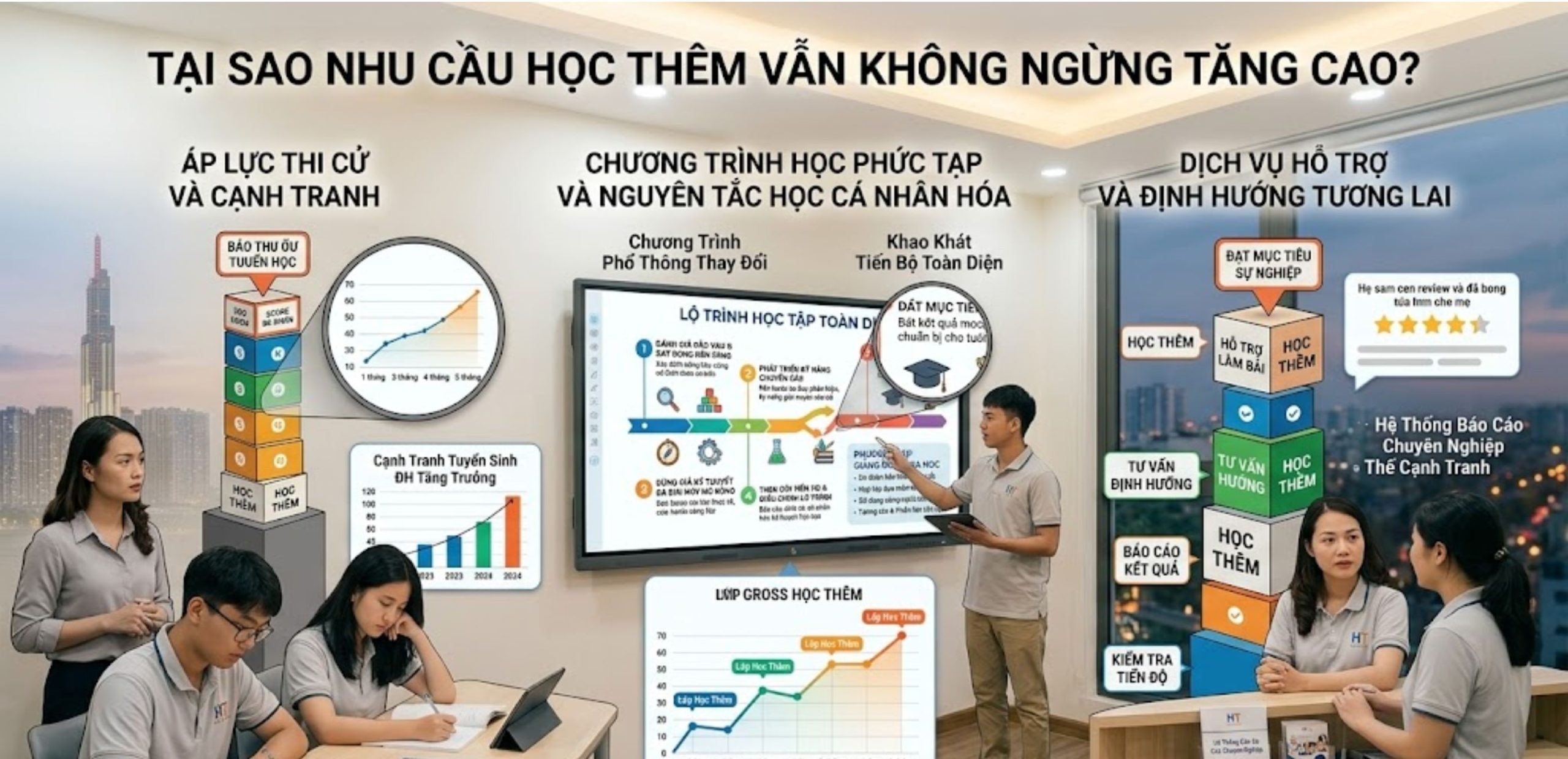 Tại sao nhu cầu học thêm vẫn không ngừng tăng cao?