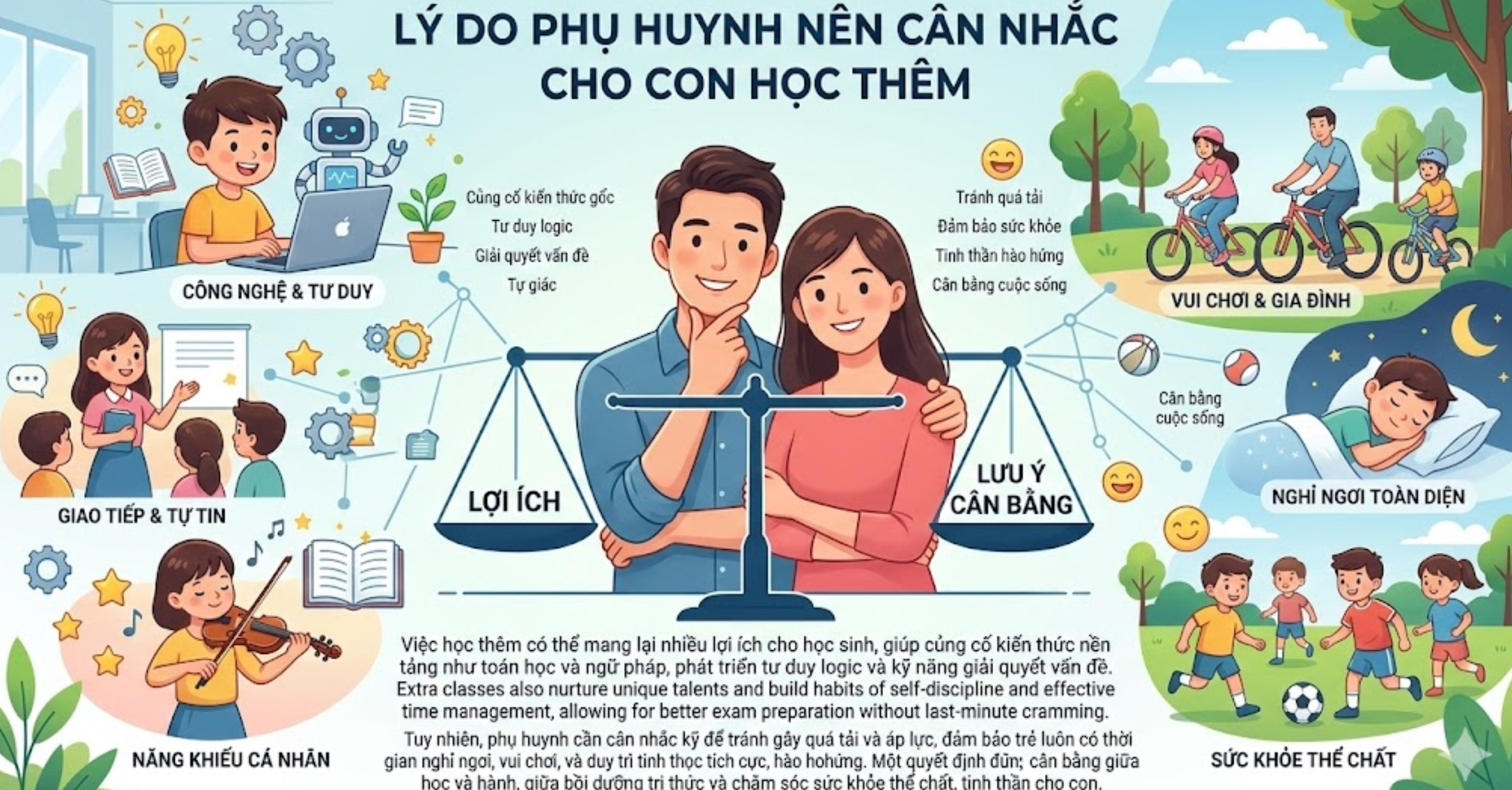 Lý Do Phụ Huynh Nên Cân Nhắc Cho Con Học Thêm