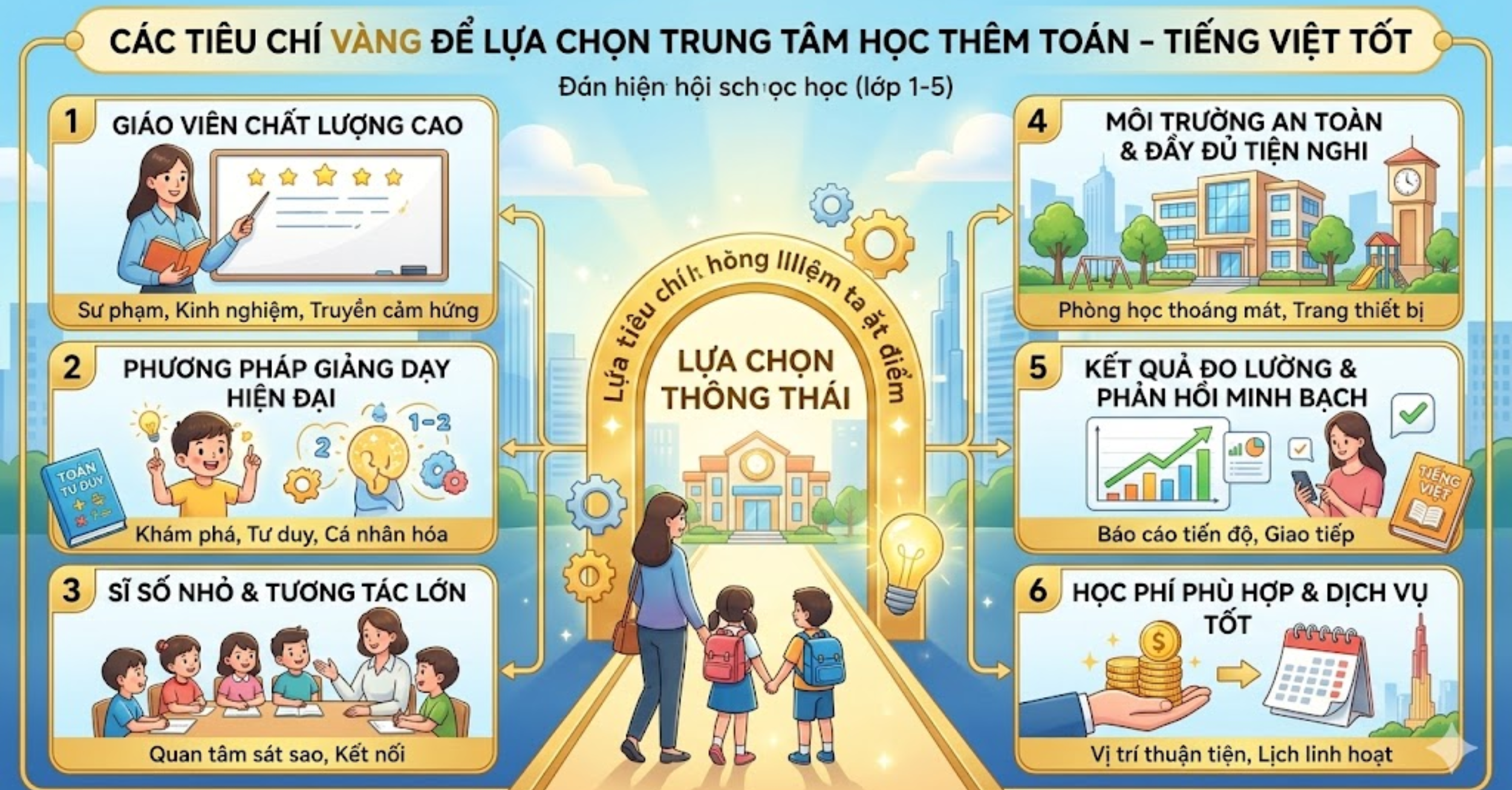 Các Tiêu Chí Vàng Để Lựa Chọn Trung Tâm Học Thêm Toán – Tiếng Việt Tốt
