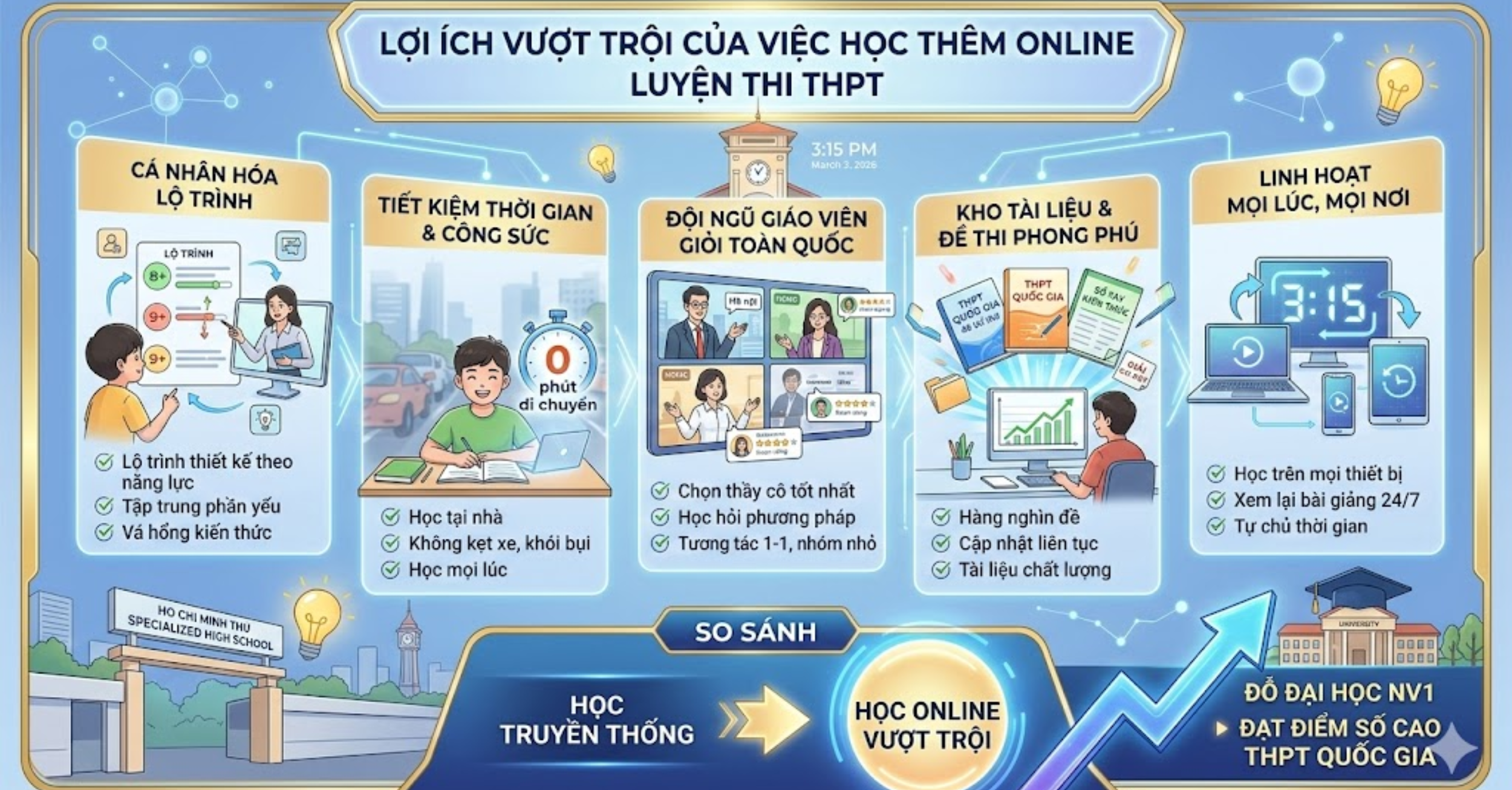 Lợi Ích Vượt Trội Của Việc Học Thêm Online Luyện Thi THPT