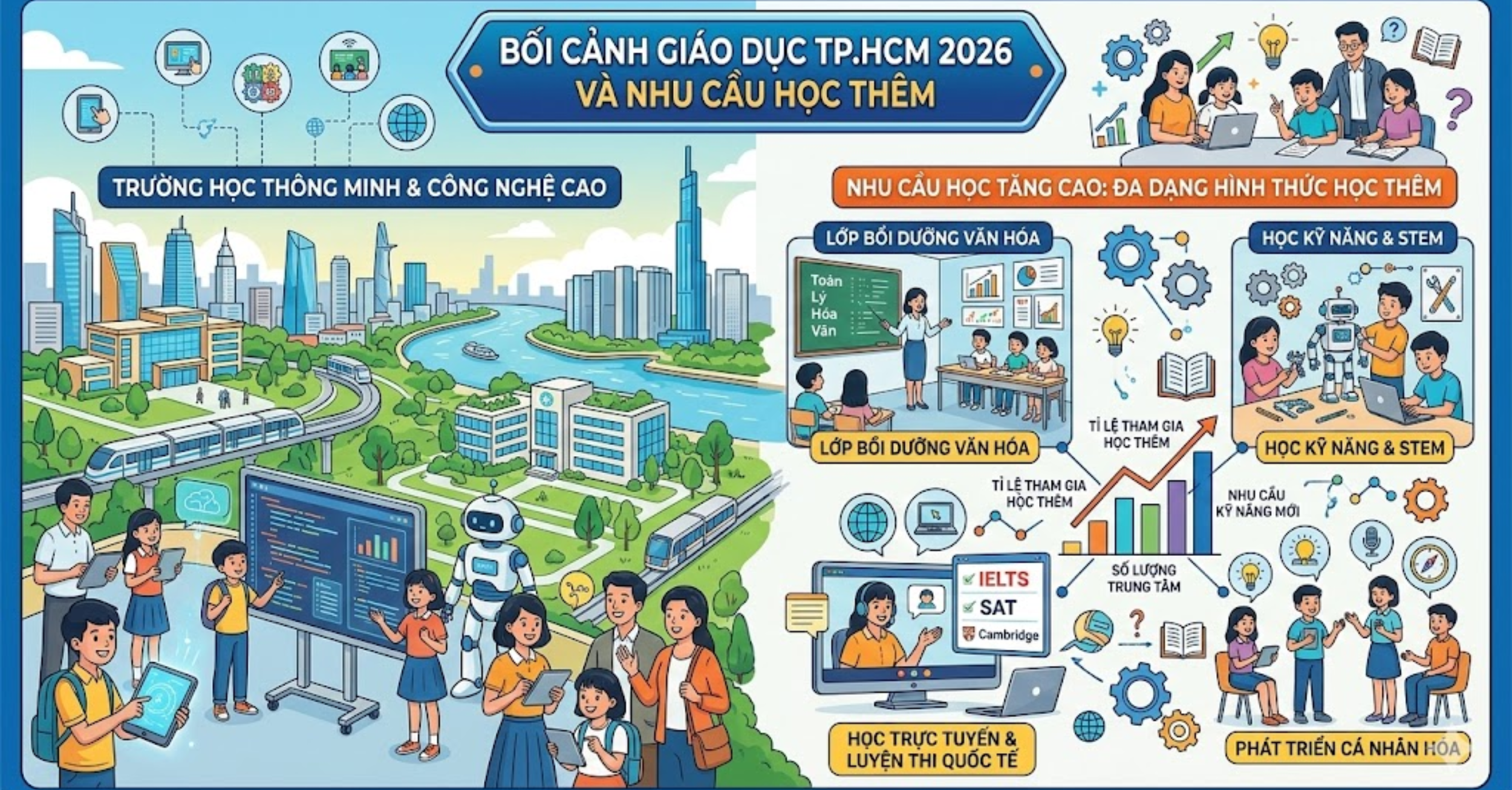 Bối Cảnh Giáo Dục TP.HCM 2026 Và Nhu Cầu Học Thêm