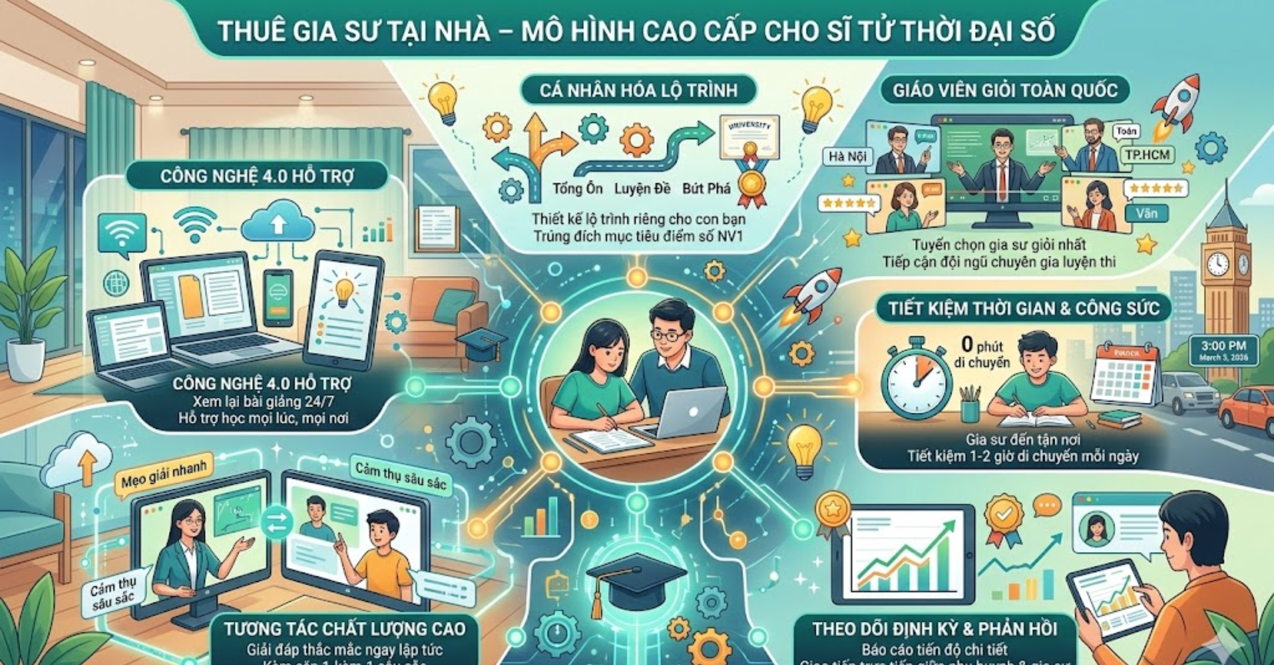 Thuê Gia Sư Tại Nhà – Mô Hình Cao Cấp Cho Sĩ Tử Thời Đại Số