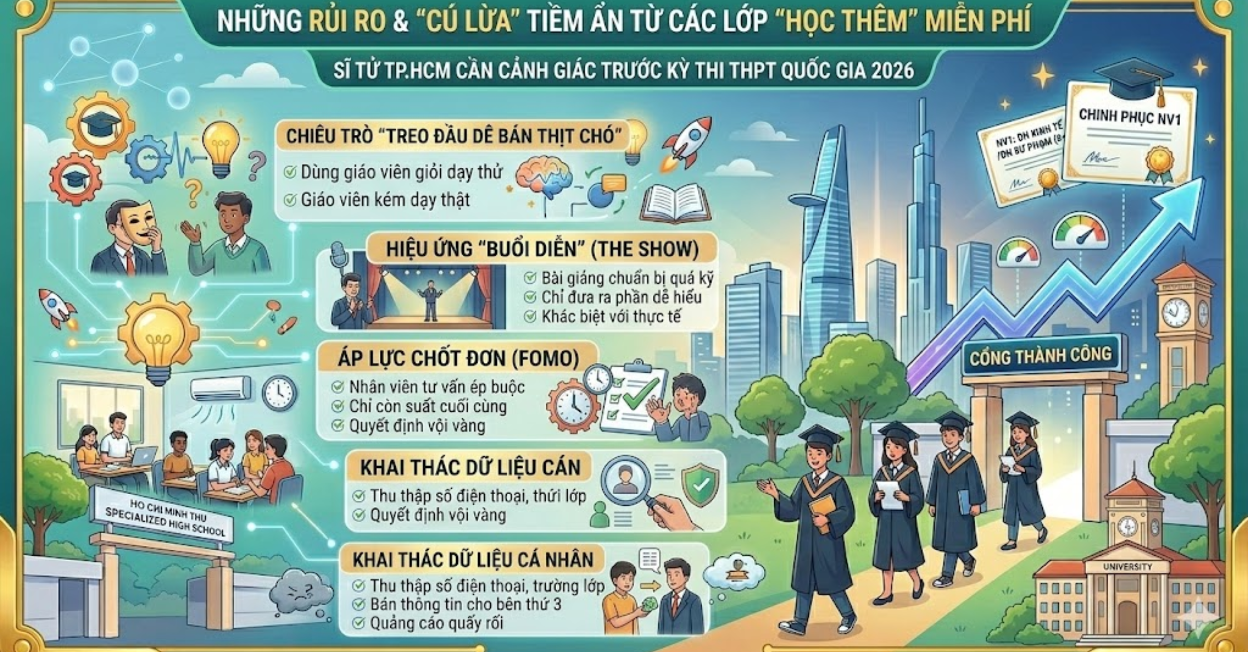 Những rủi ro và "Cú lừa" tiềm ẩn từ các lớp "Học Thêm" miễn phí