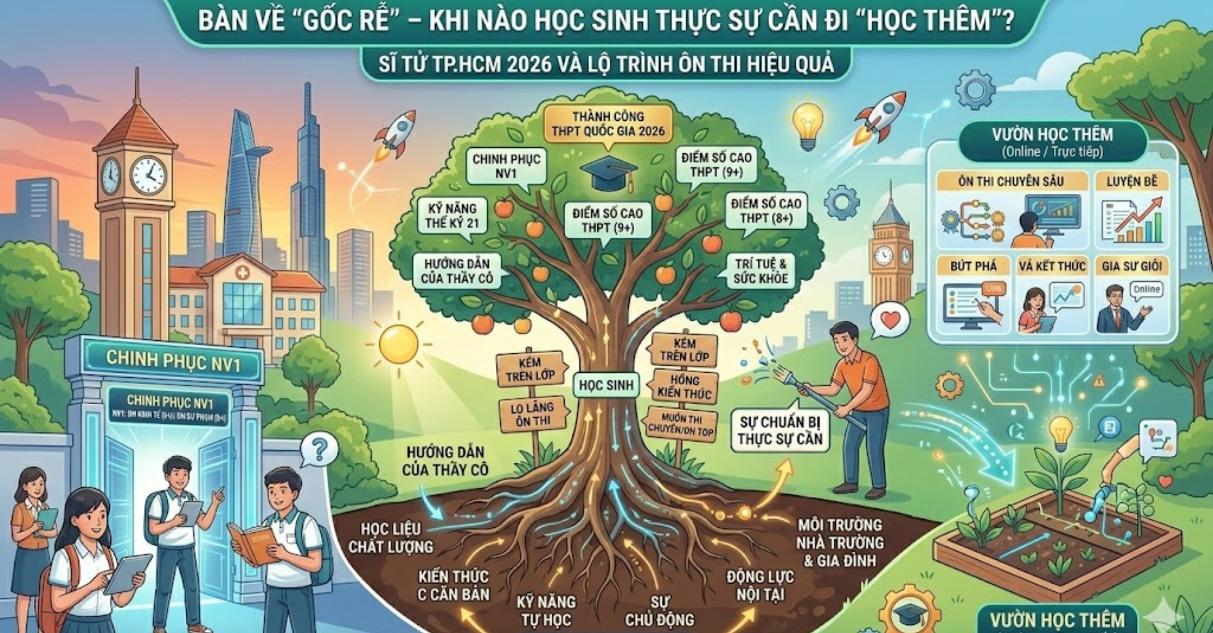 Bàn về "Gốc rễ" – Khi nào học sinh thực sự cần đi "Học Thêm"?