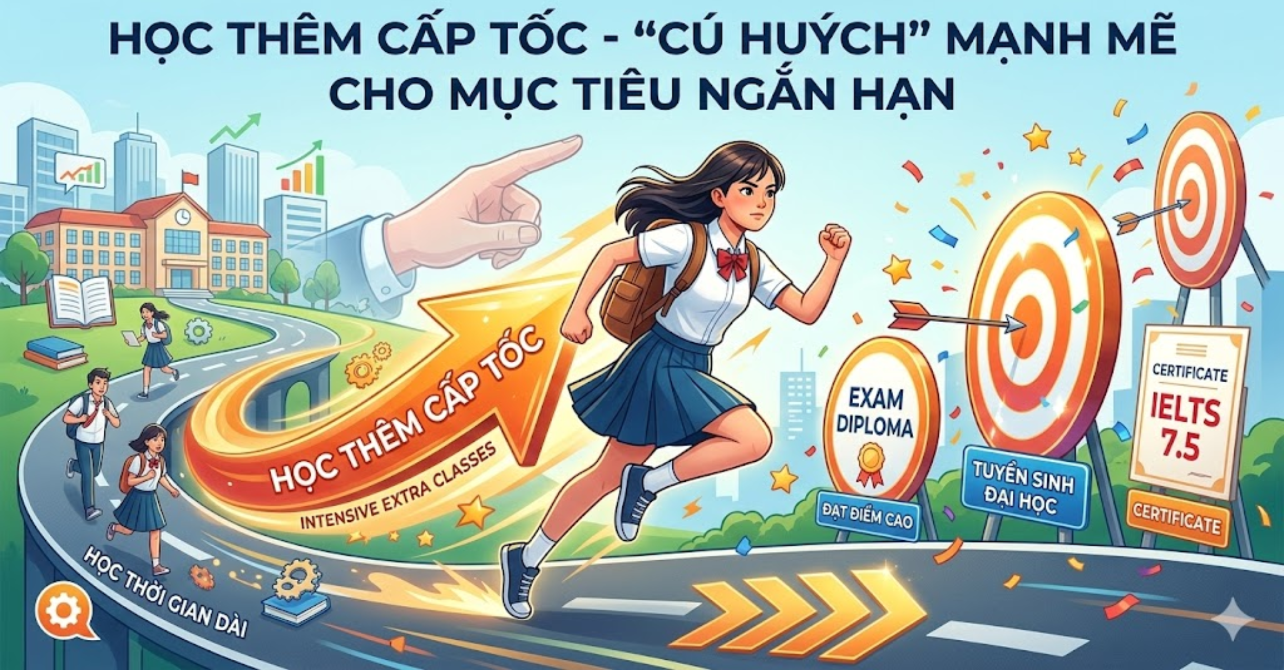 Học Thêm Cấp Tốc - "Cú Huých" Mạnh Mẽ Cho Mục Tiêu Ngắn Hạn