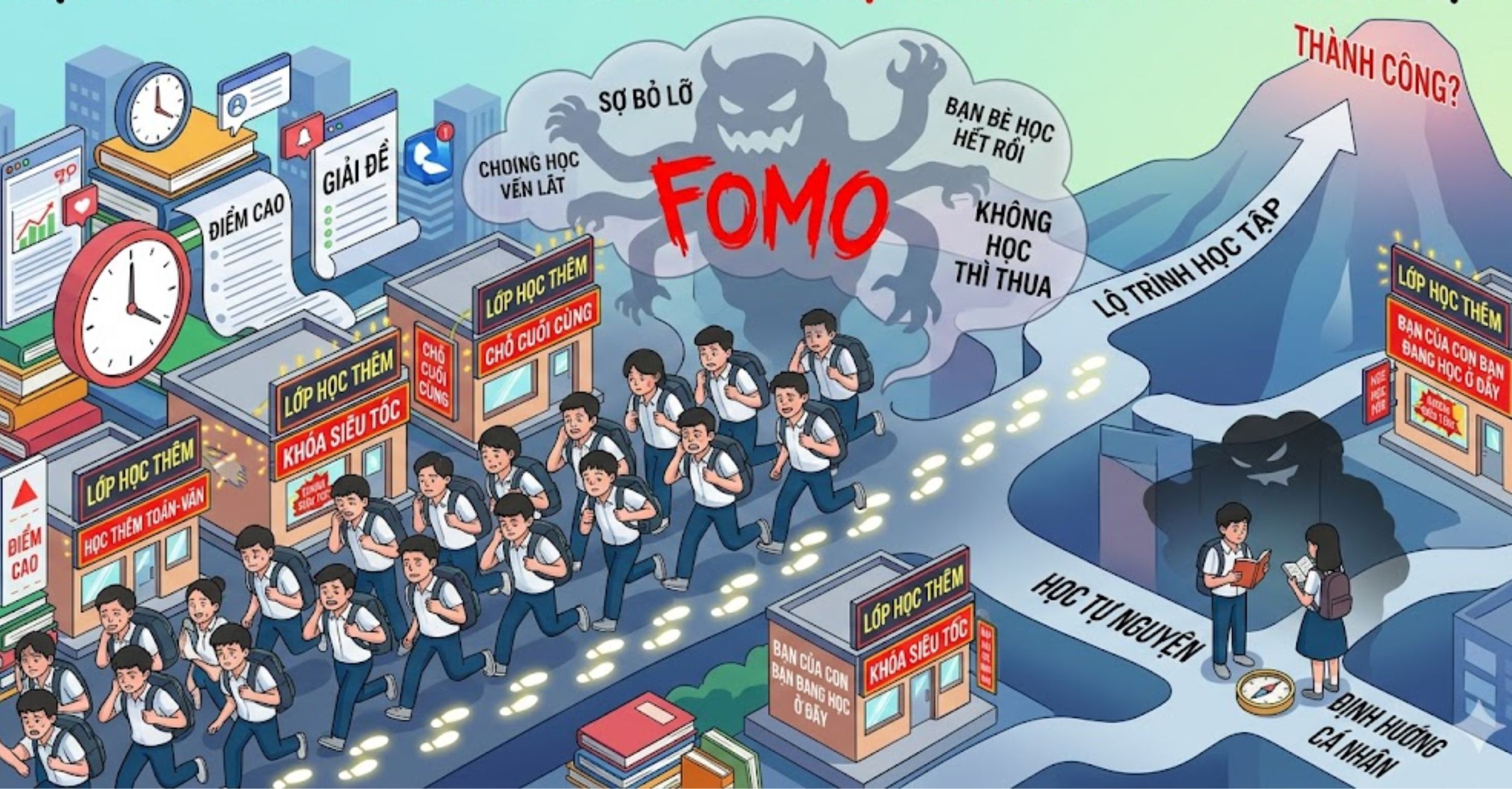 Học thêm theo phong trào - Căn bệnh "FOMO" trong giáo dục