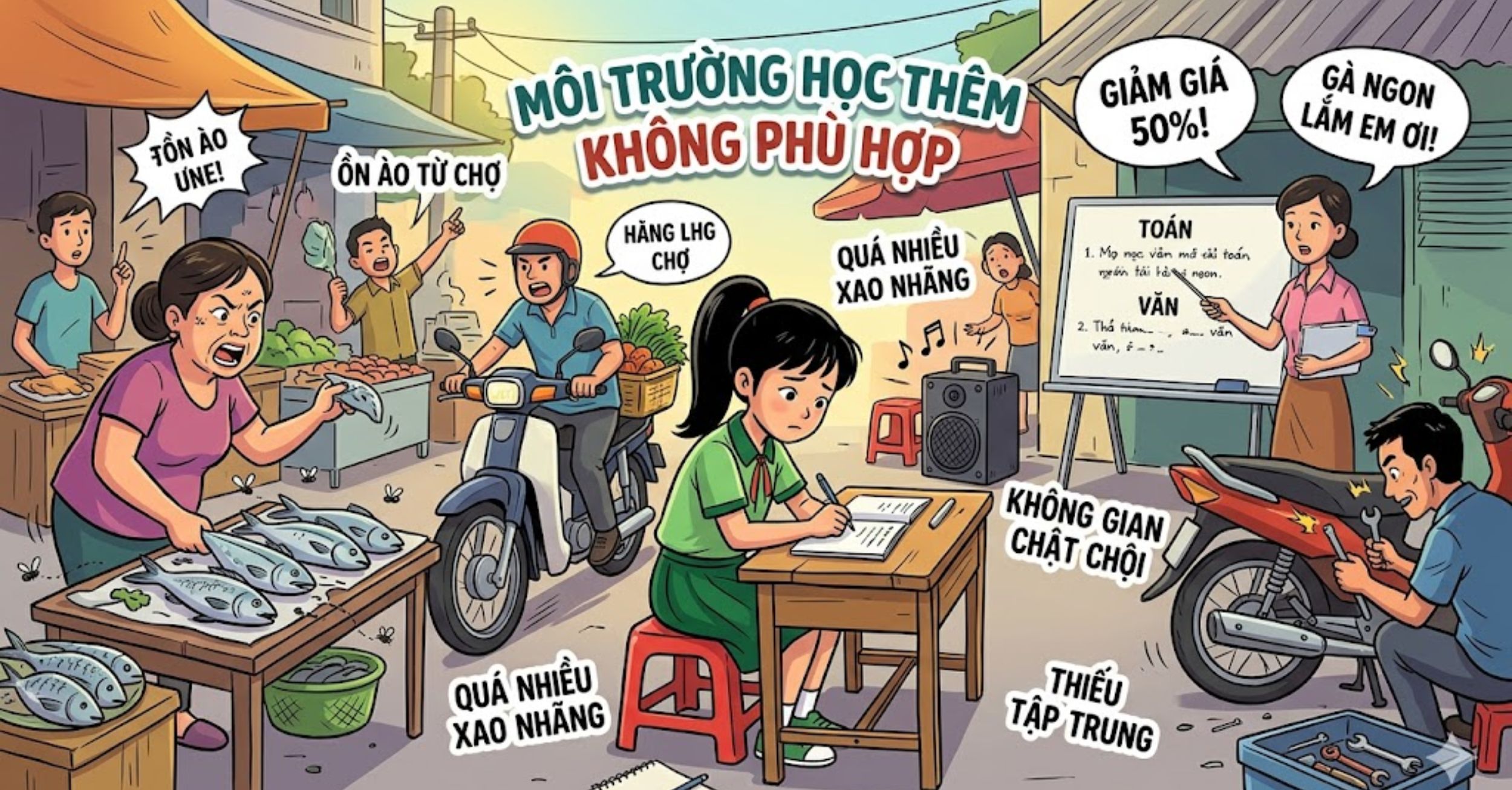 Lựa chọn môi trường học thêm không phù hợp