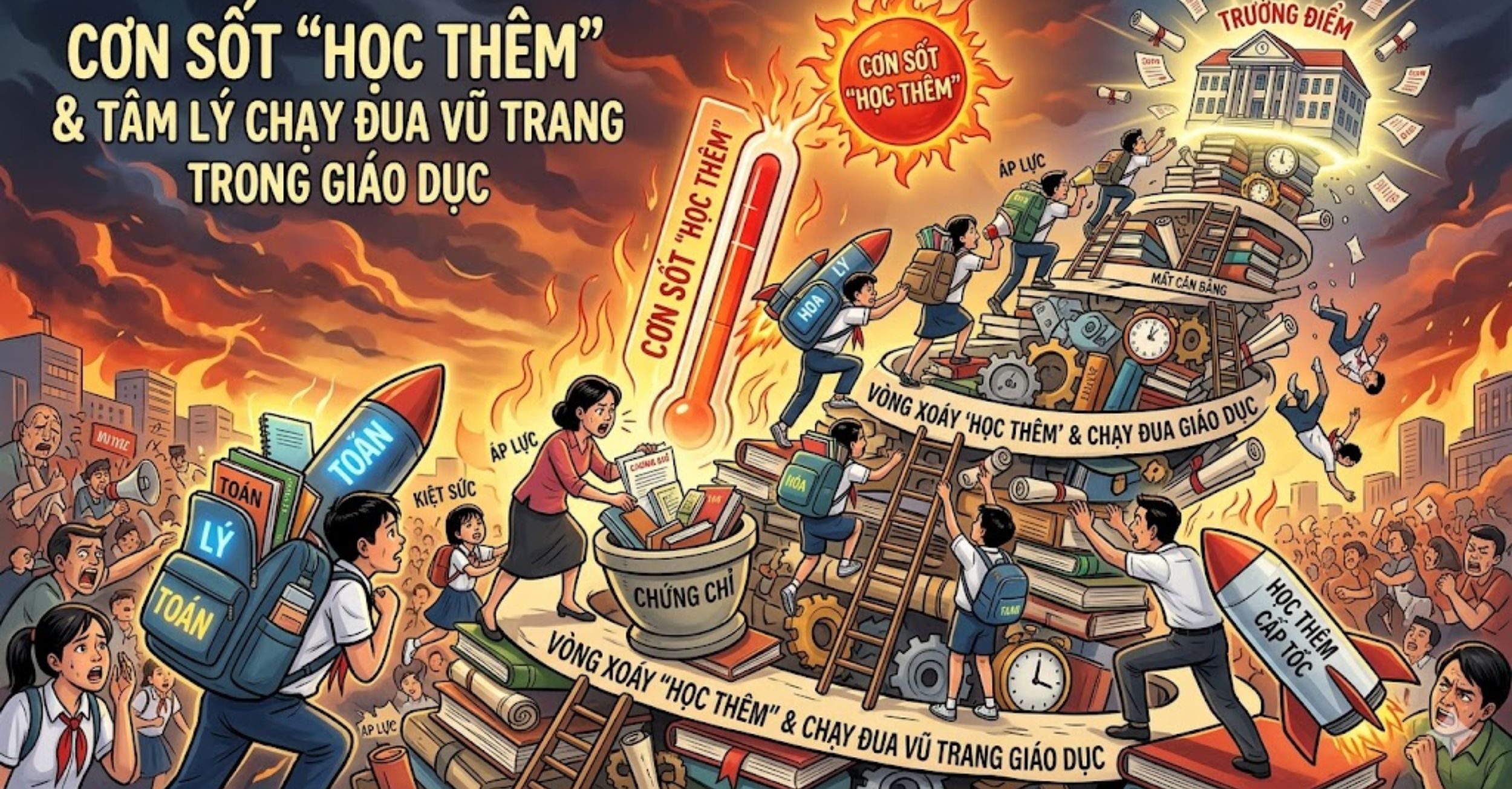 Cơn sốt "Học thêm" và tâm lý chạy đua vũ trang trong giáo dục