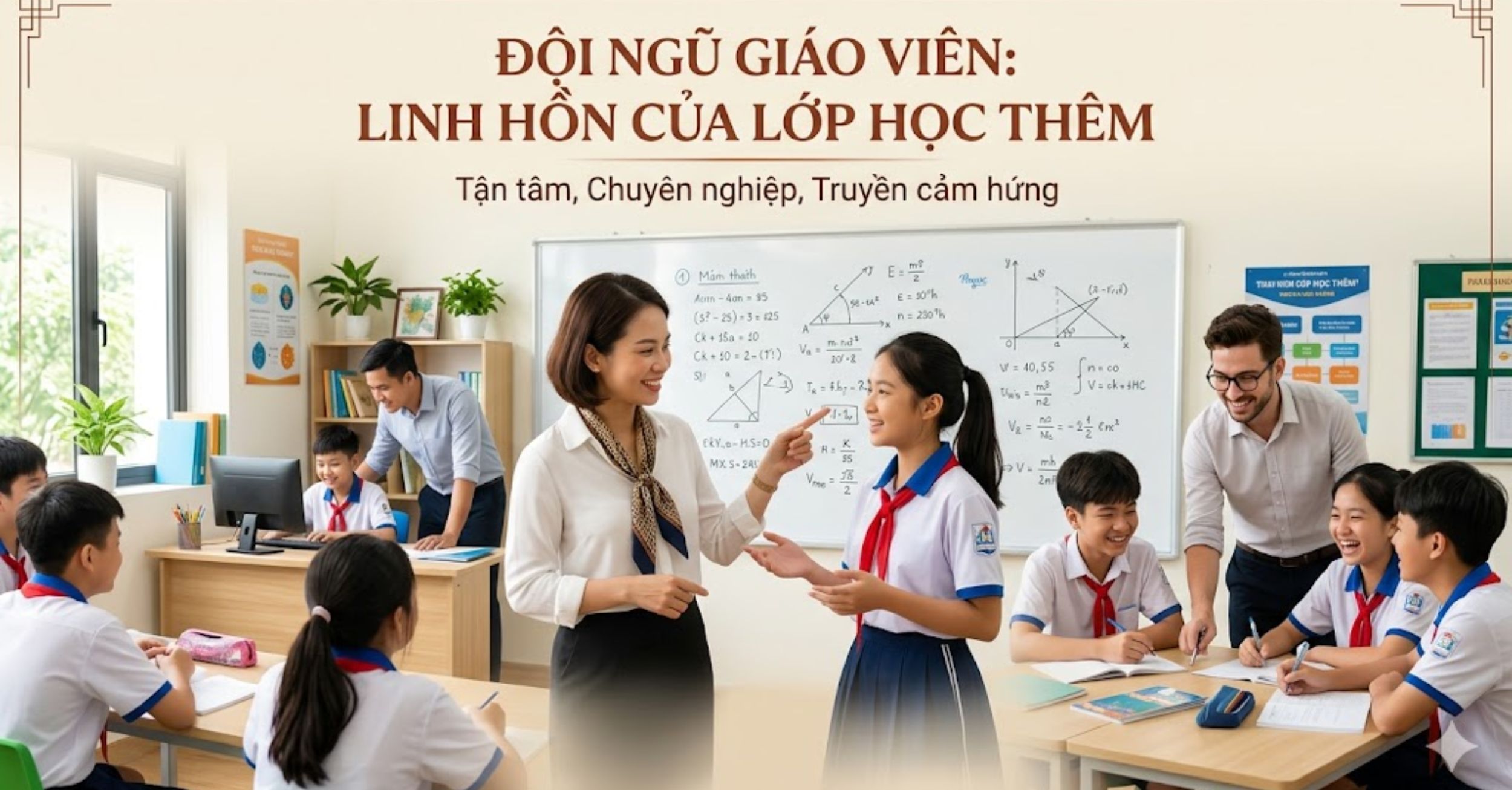 Đội ngũ giáo viên: Linh hồn của lớp học thêm