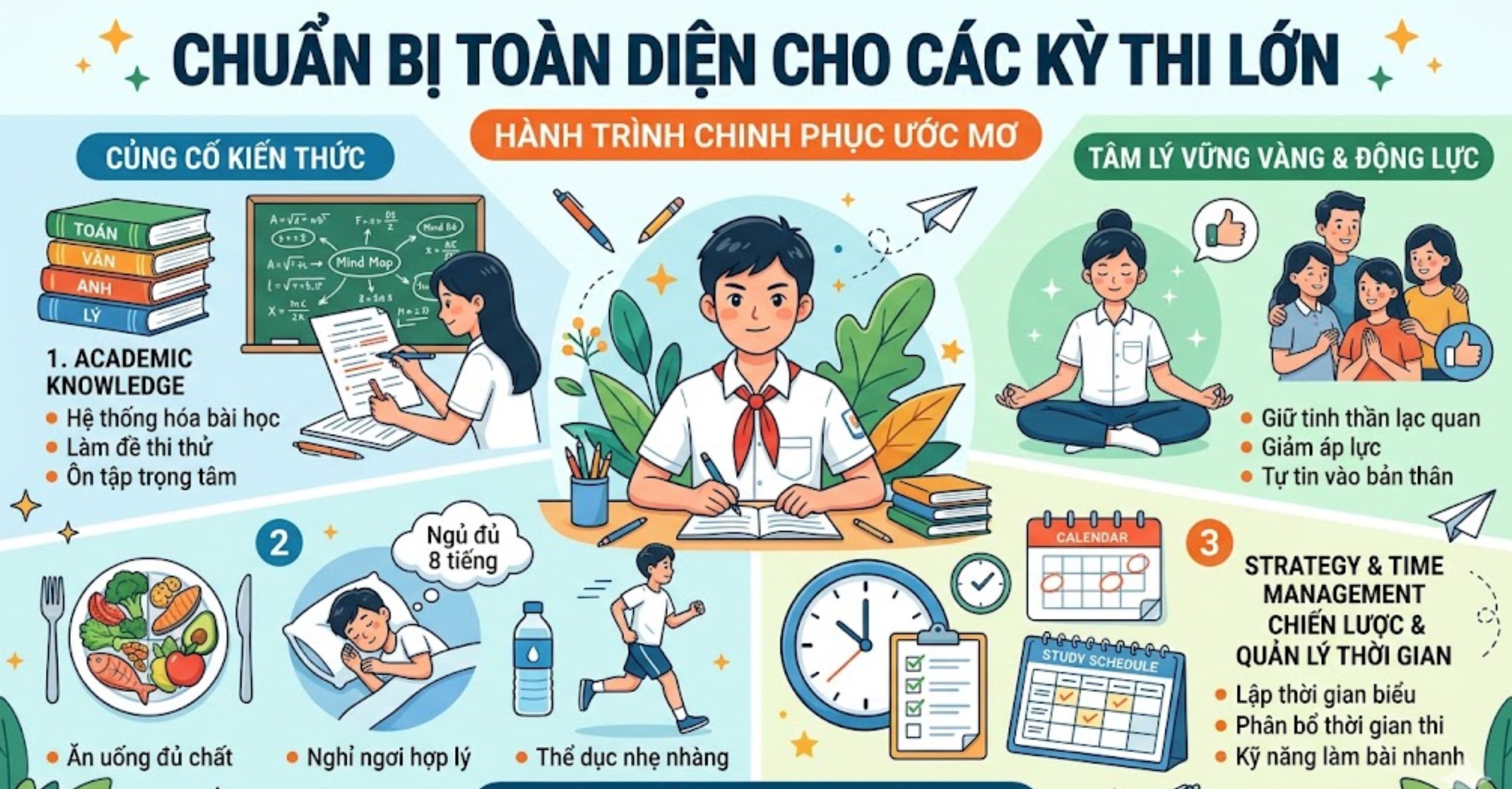 Chuẩn Bị Toàn Diện Cho Các Kỳ Thi Lớn