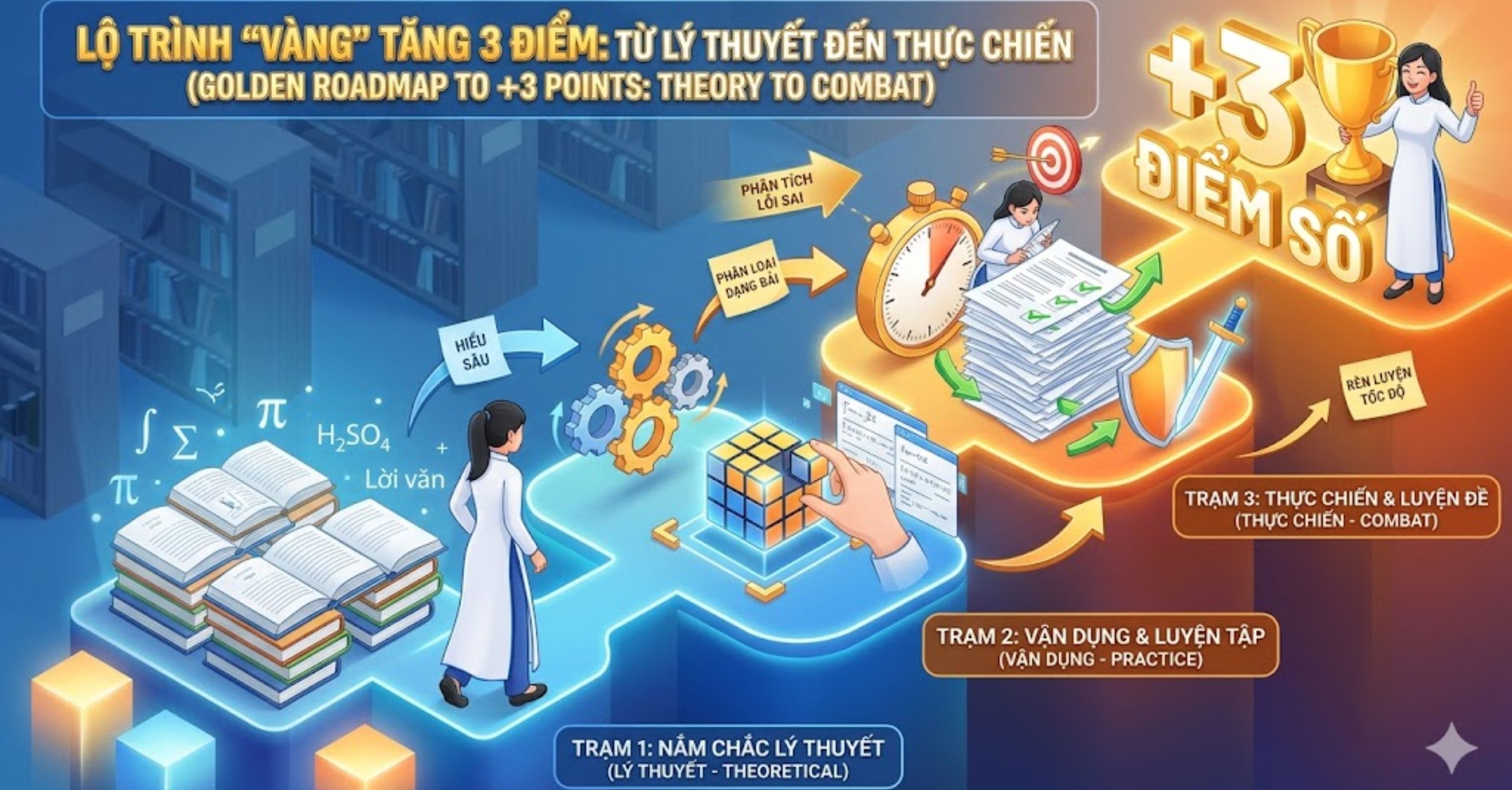Lộ trình "Vàng" tăng 3 điểm: Từ lý thuyết đến thực chiến